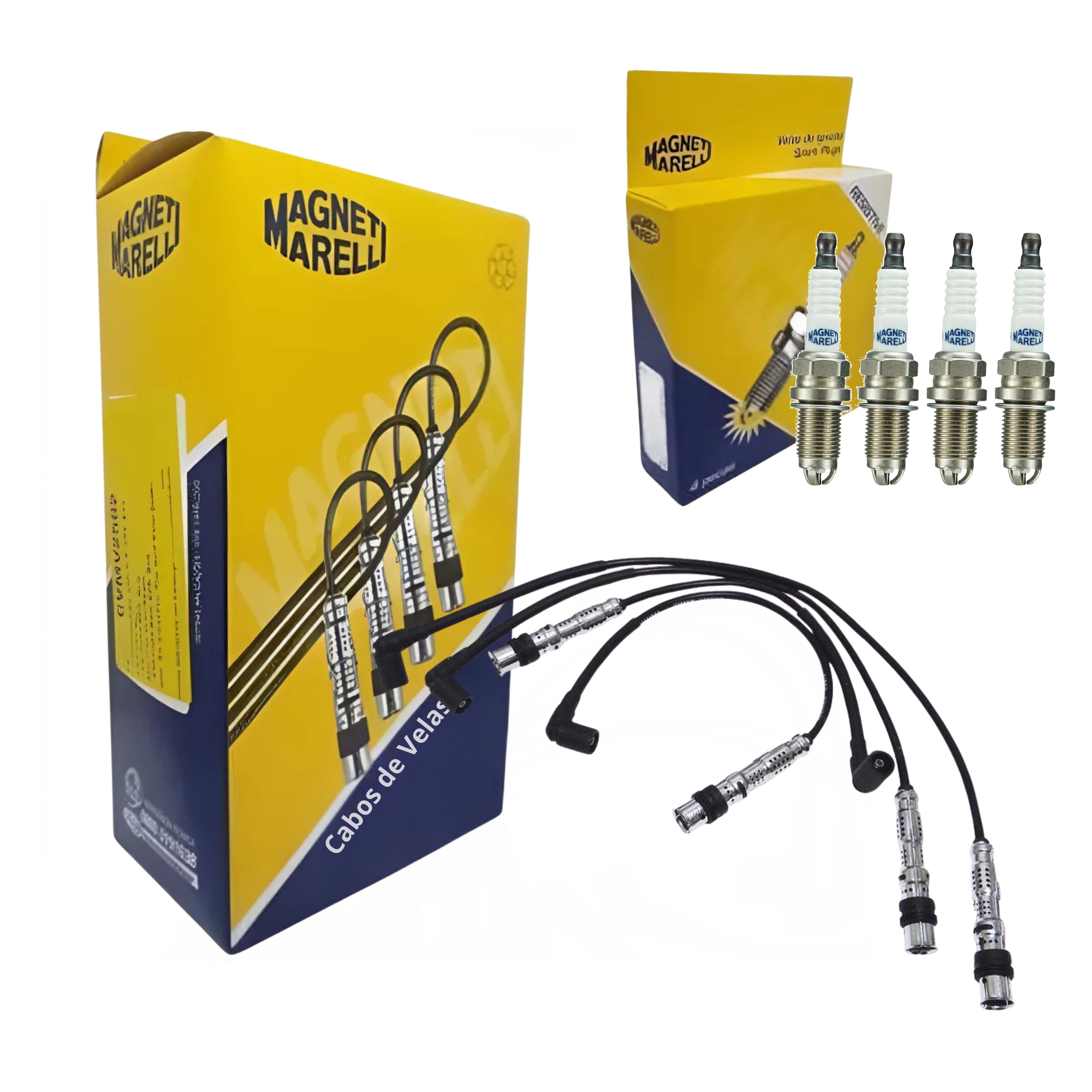 Kit Cabo e Vela de Ignição - Magneti Marelli - CVMV2502 / K5RBJYMM-10