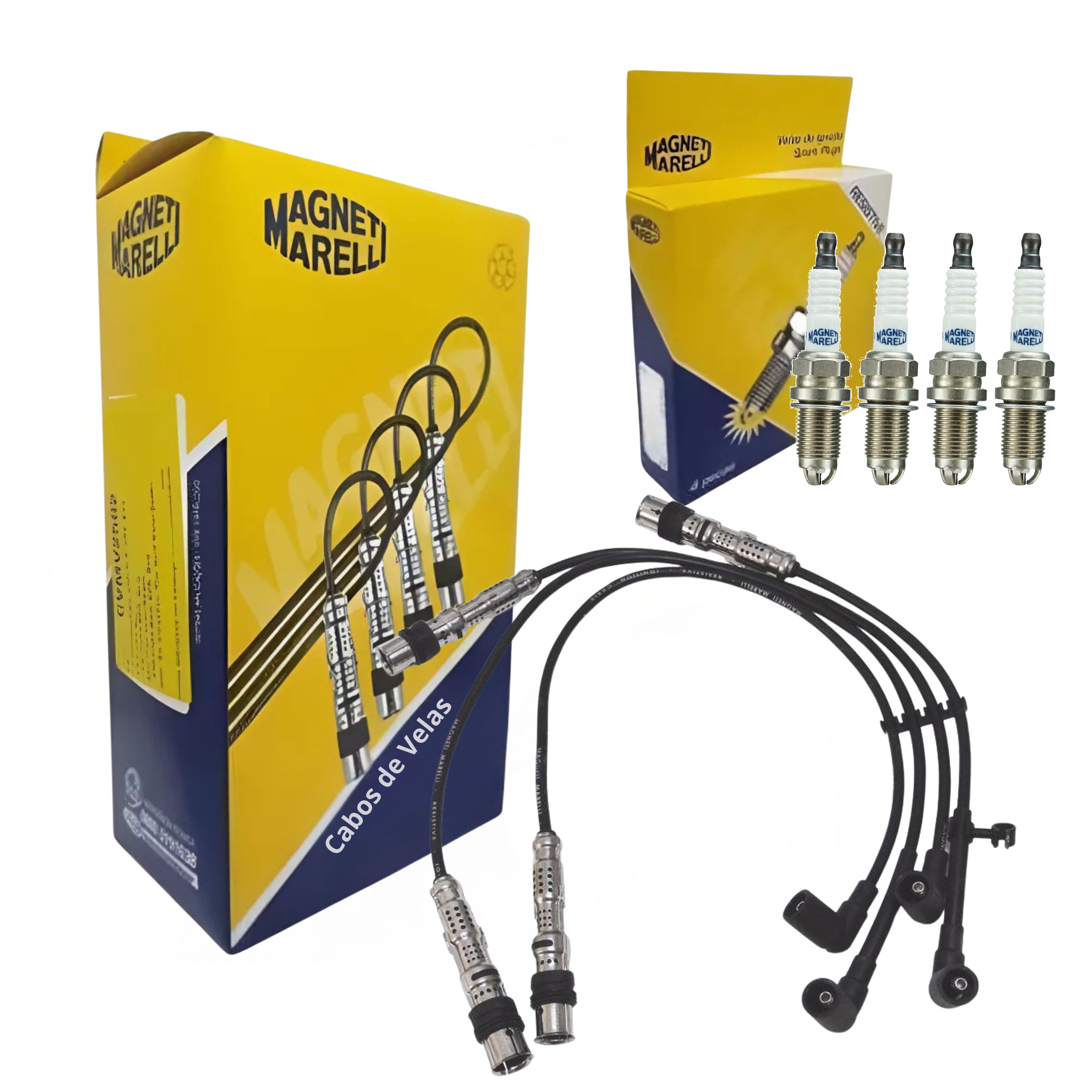 Kit Cabo e Vela de Ignição - Magneti Marelli - CVMV3002 / K5RBJYMM-10