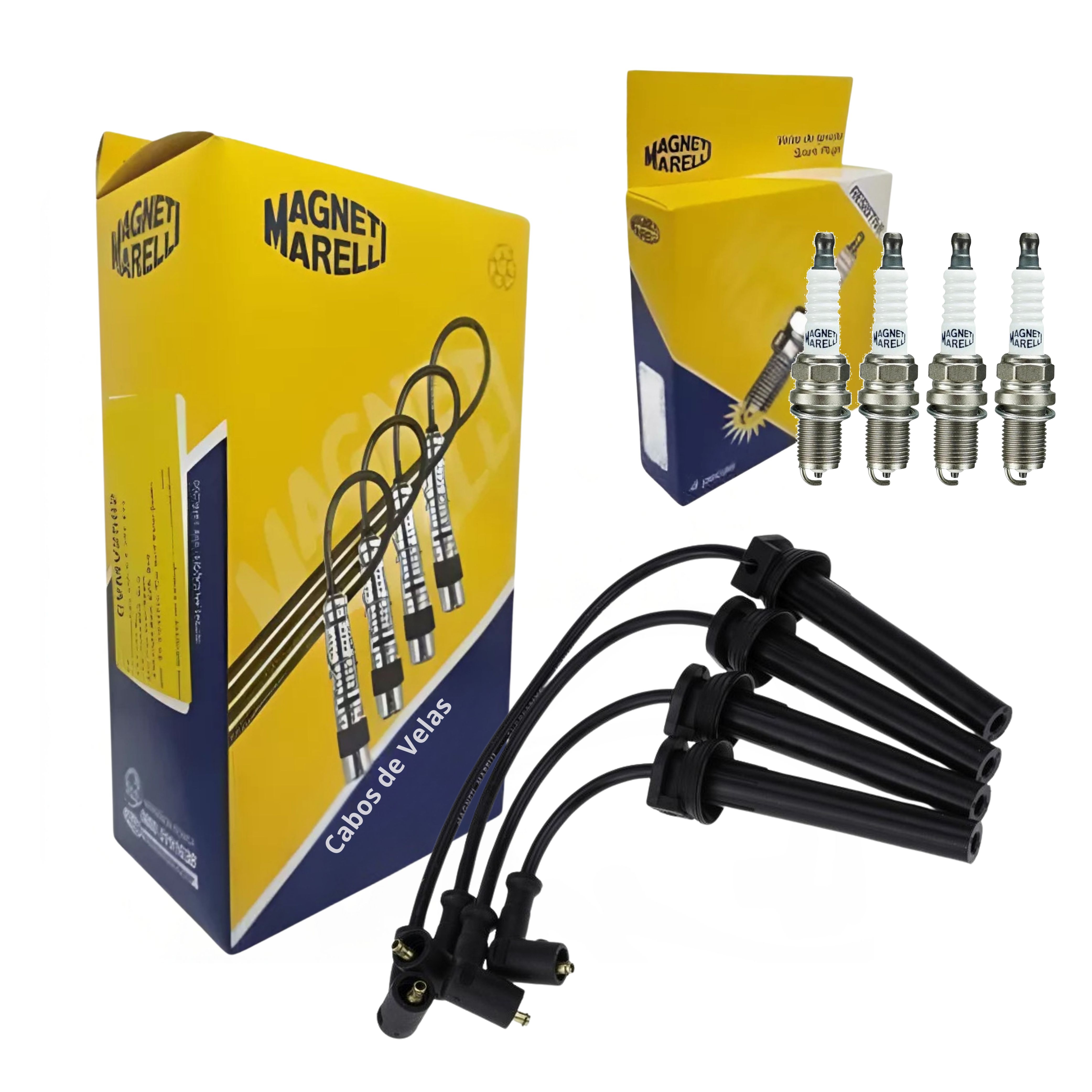 Kit Cabo e Vela de Ignição - Magneti Marelli - CVMT6602 / K6RFMM