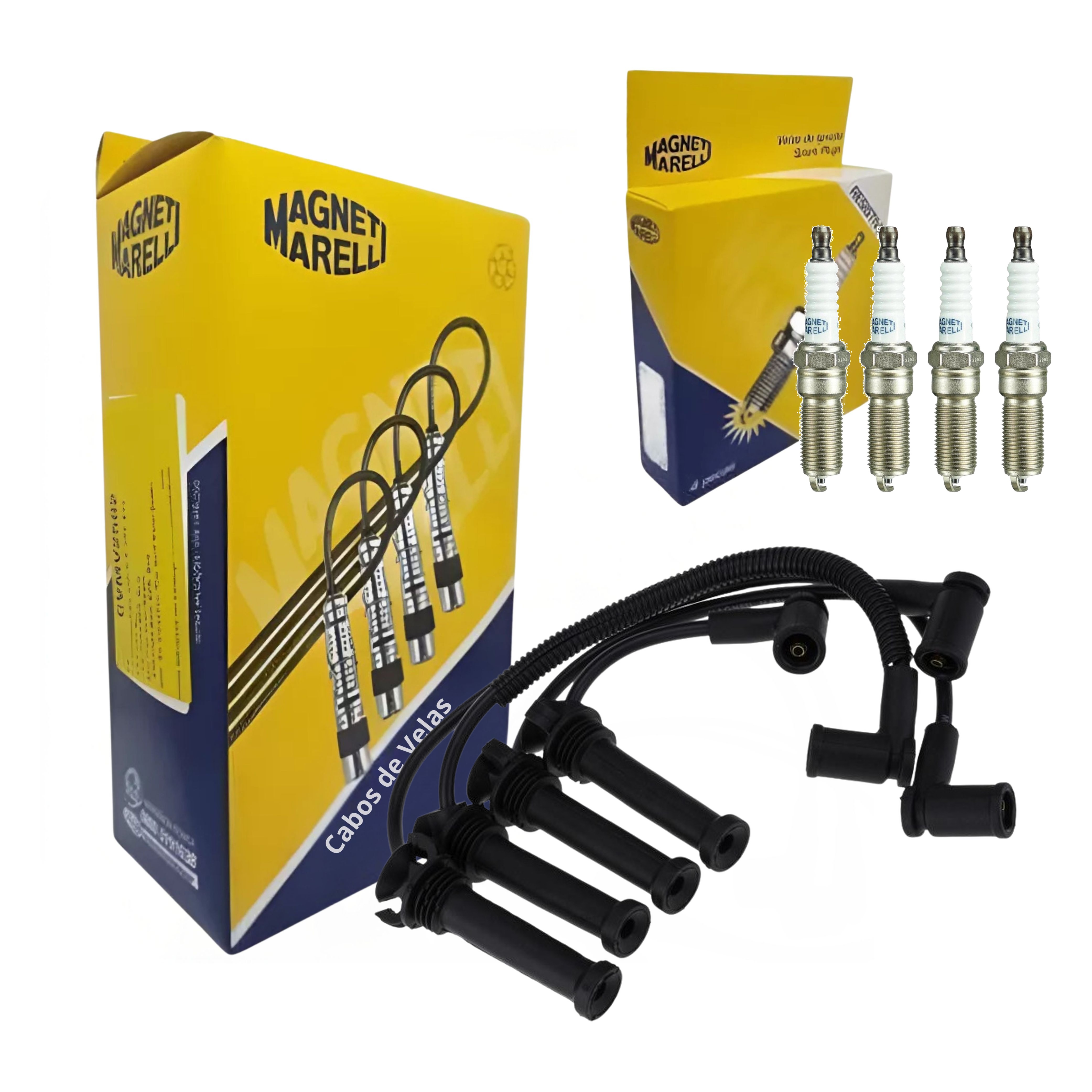 Kit Cabo e Vela de Ignição - Magneti Marelli - CVMF2302 / QH6RTCMM-10
