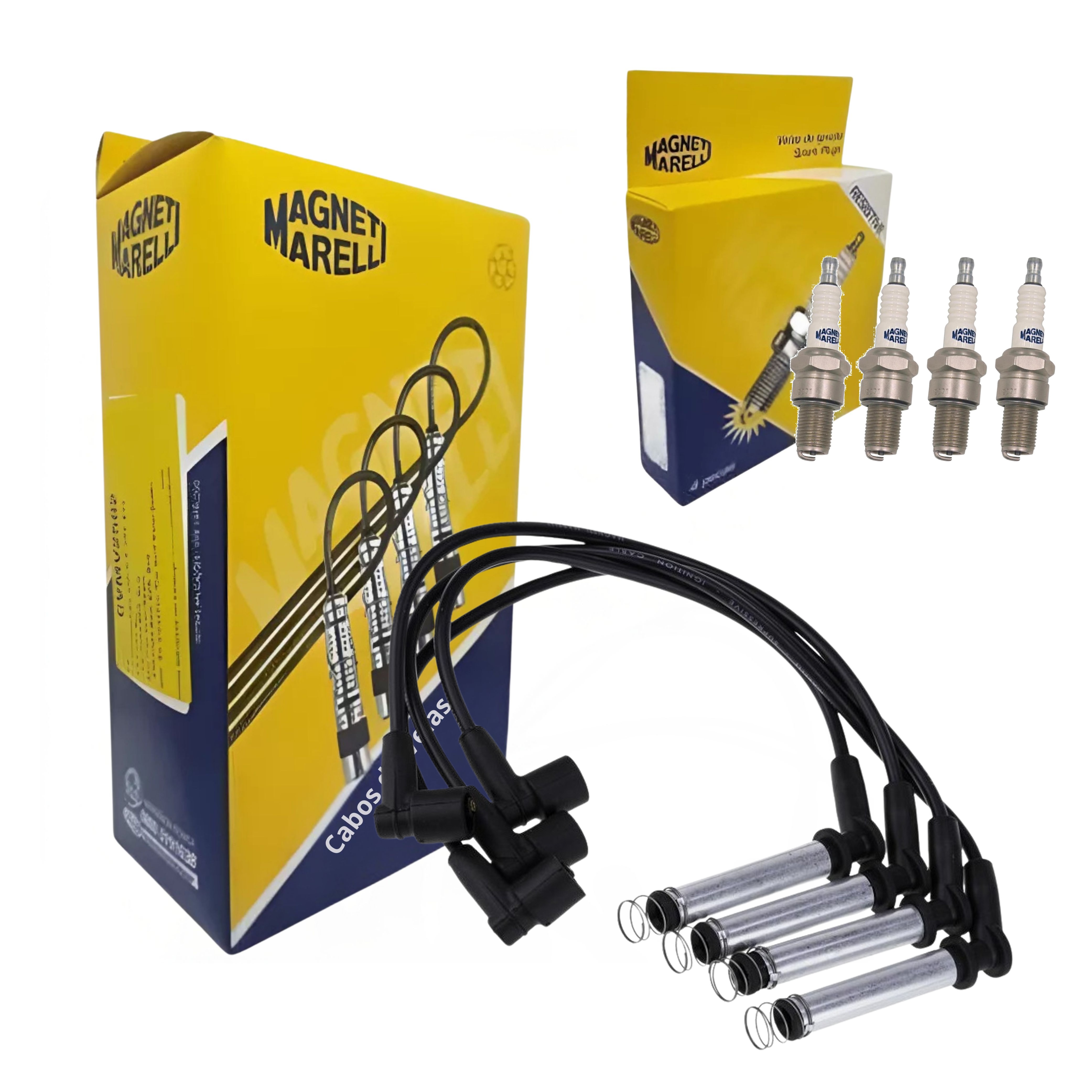 Kit Cabo e Vela de Ignição - Magneti Marelli - CVMG9002 / F7RCMM
