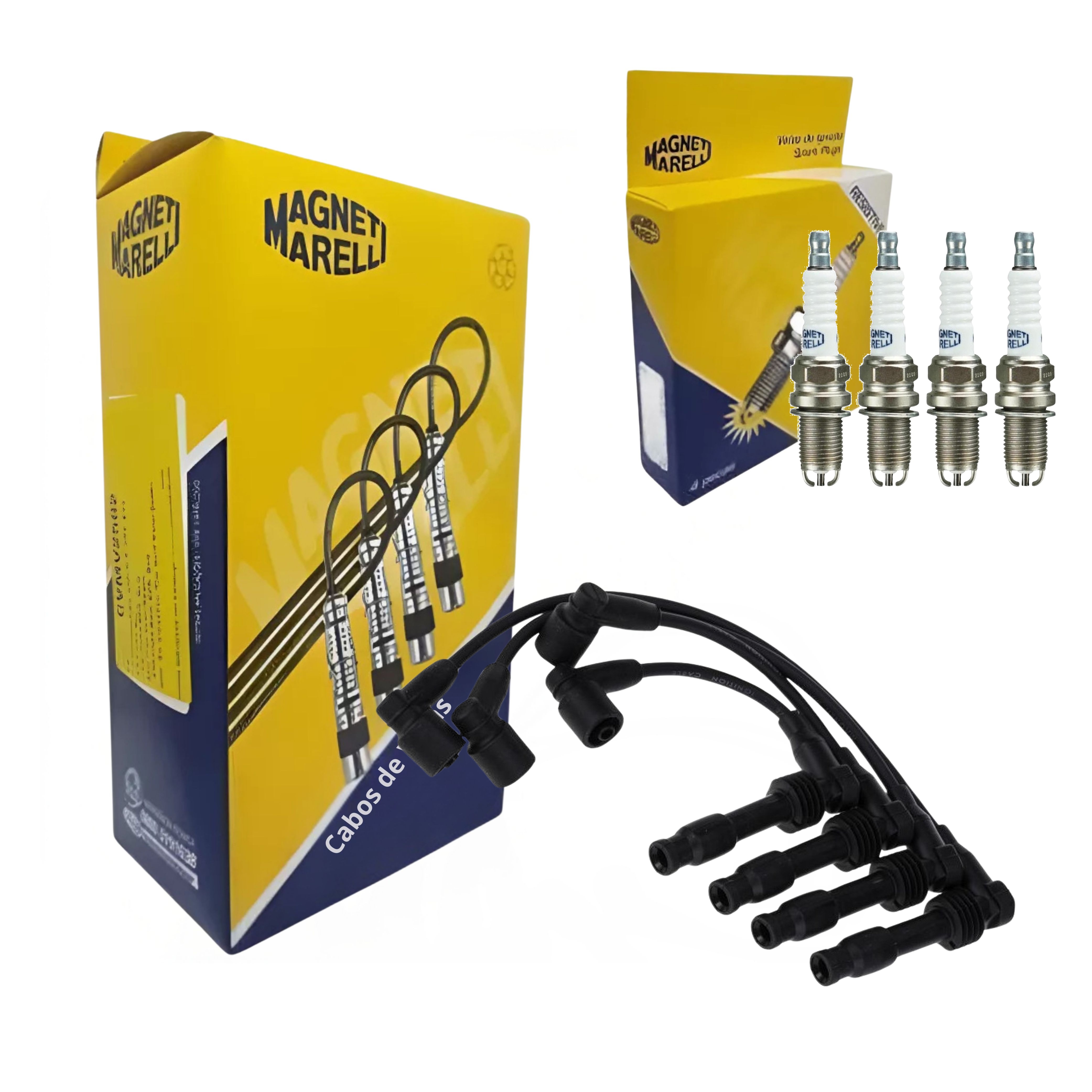Kit Cabo e Vela de Ignição - Magneti Marelli - CVMG7802 / K5RDMM