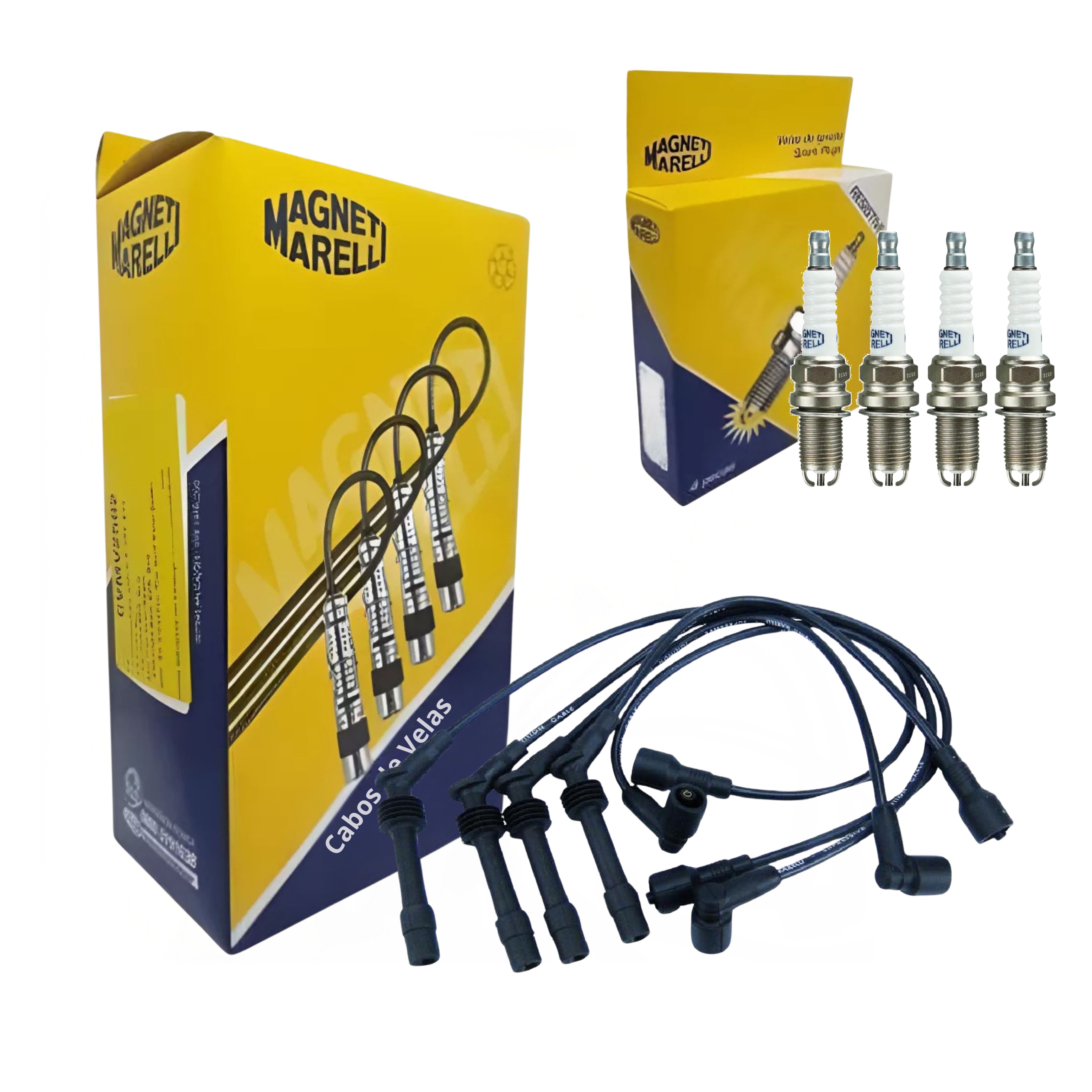 Kit Cabo e Vela de Ignição - Magneti Marelli - CVMG8002 / K5RDMM