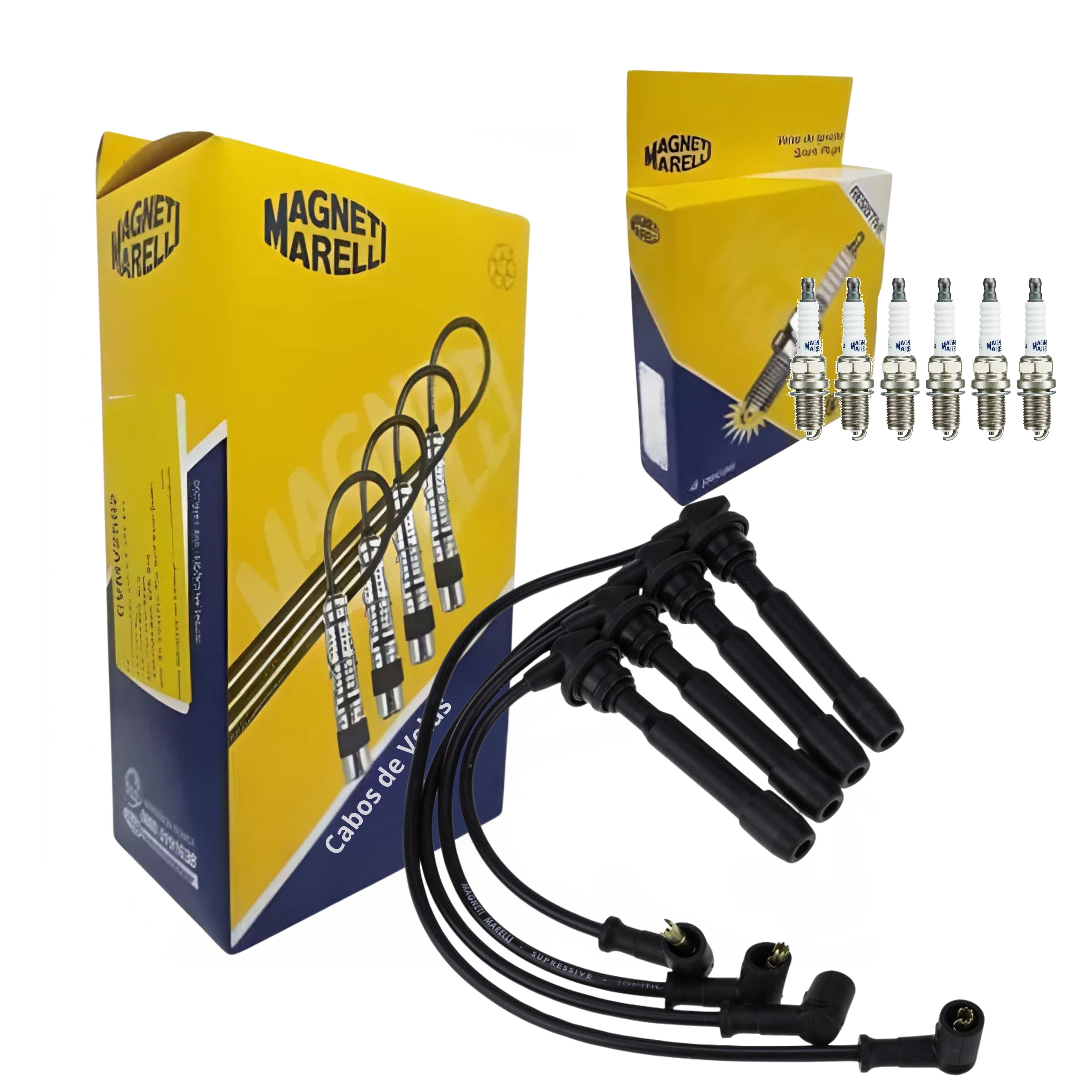 Kit Cabo e Vela de Ignição - Magneti Marelli - CVMH1102 / K5RTCMM-11