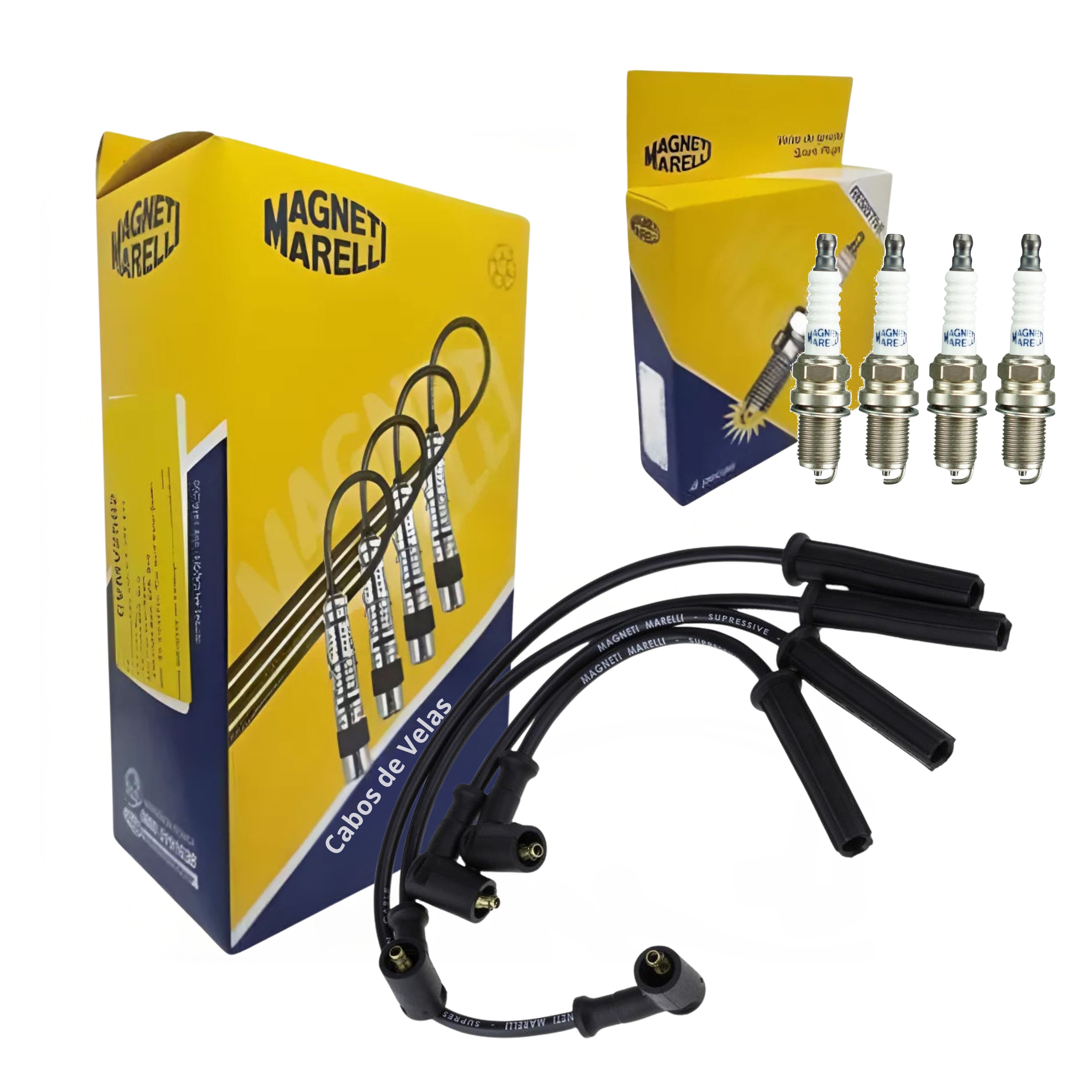 Kit Cabo e Vela de Ignição - Magneti Marelli - CVMR1302 / K6RTCMM-10