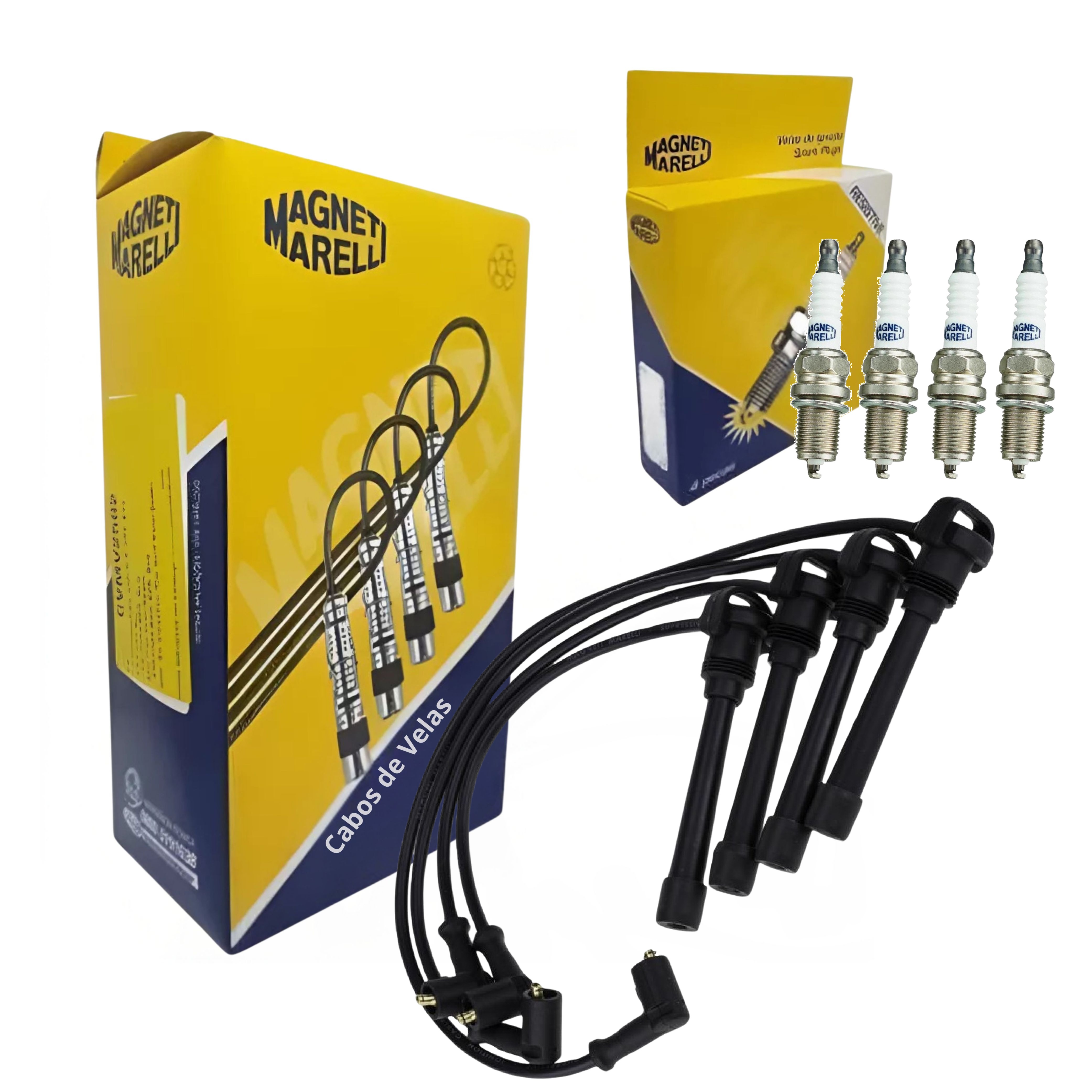 Kit Cabo e Vela de Ignição - Magneti Marelli - CVMT0202 / K7RFMM