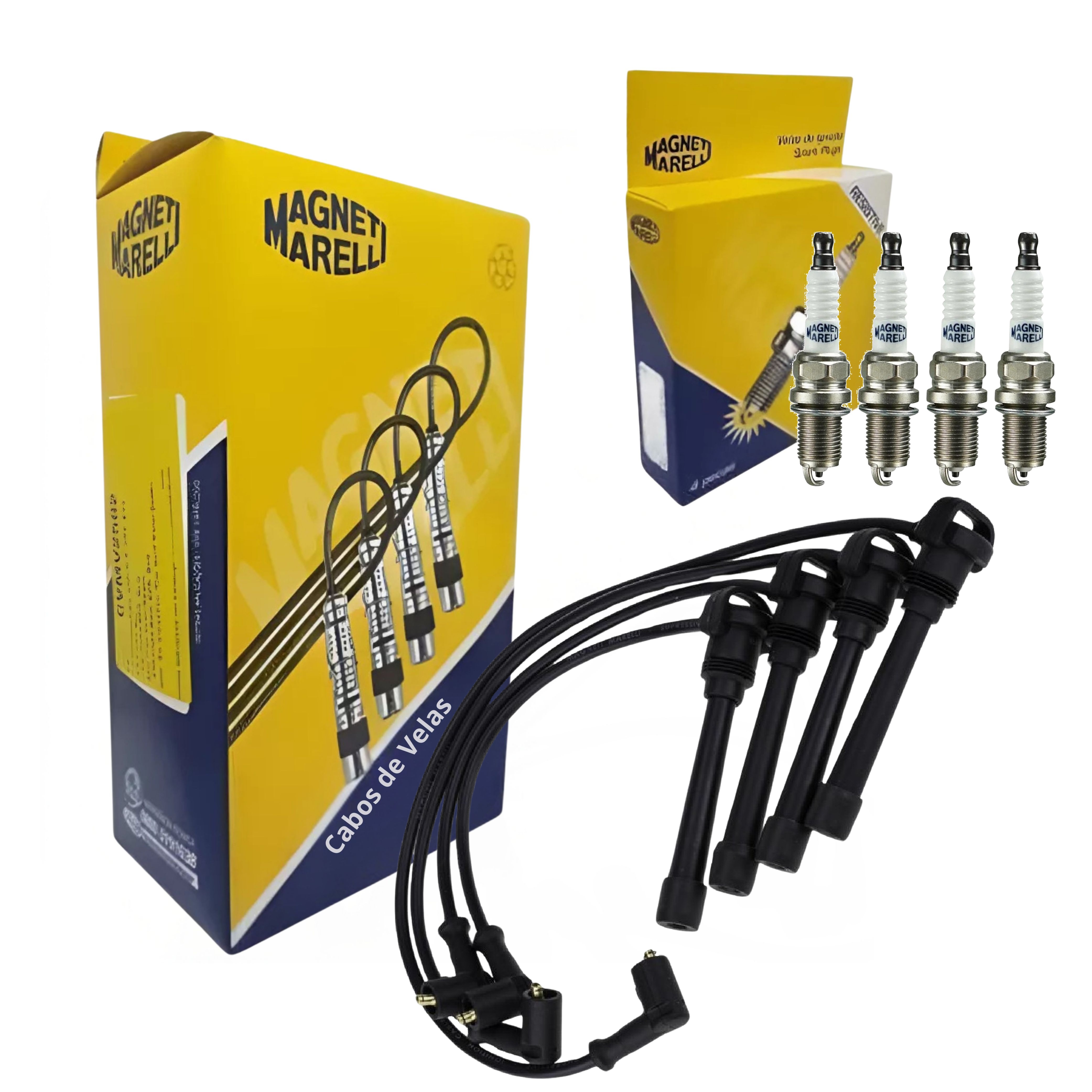 Kit Cabo e Vela de Ignição - Magneti Marelli - CVMT0202 / K5RF2MM
