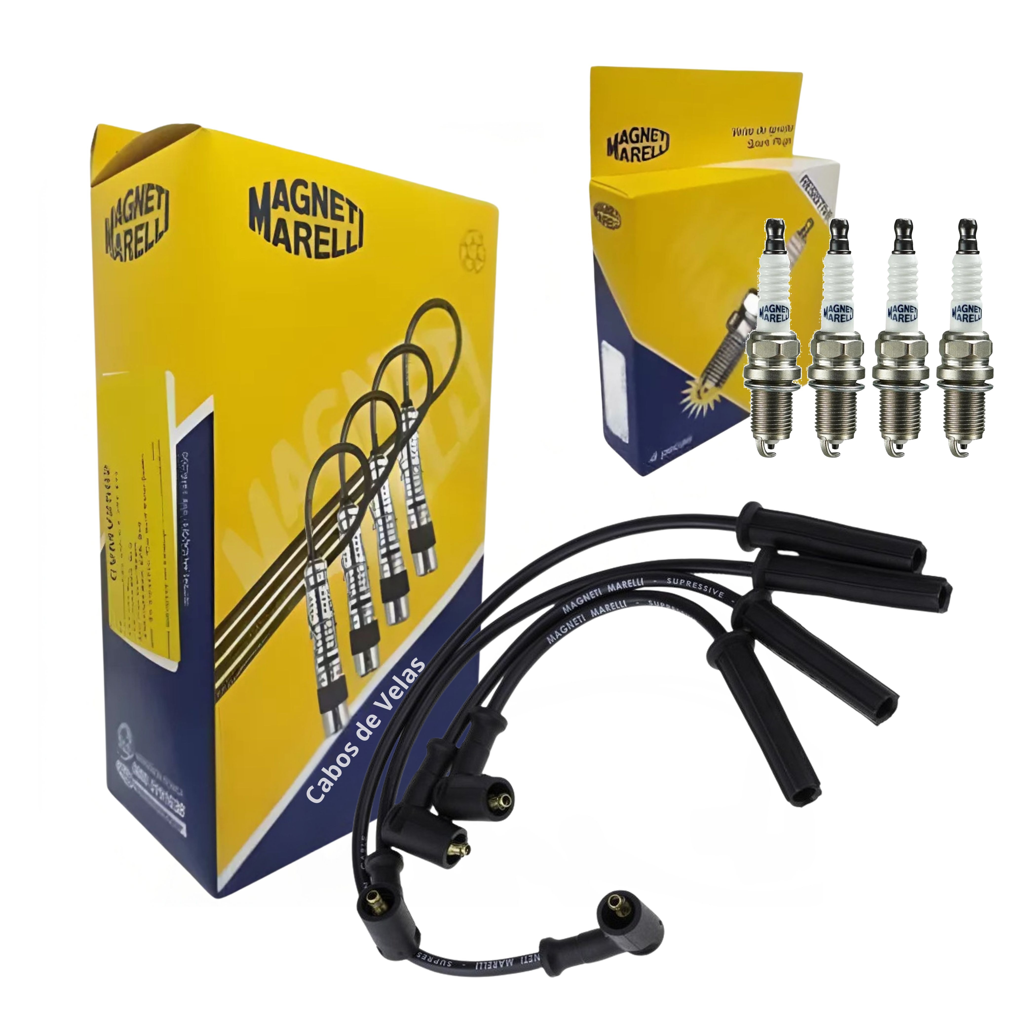 Kit Cabo e Vela de Ignição - Magneti Marelli - CVMR1302 / K5RF2MM