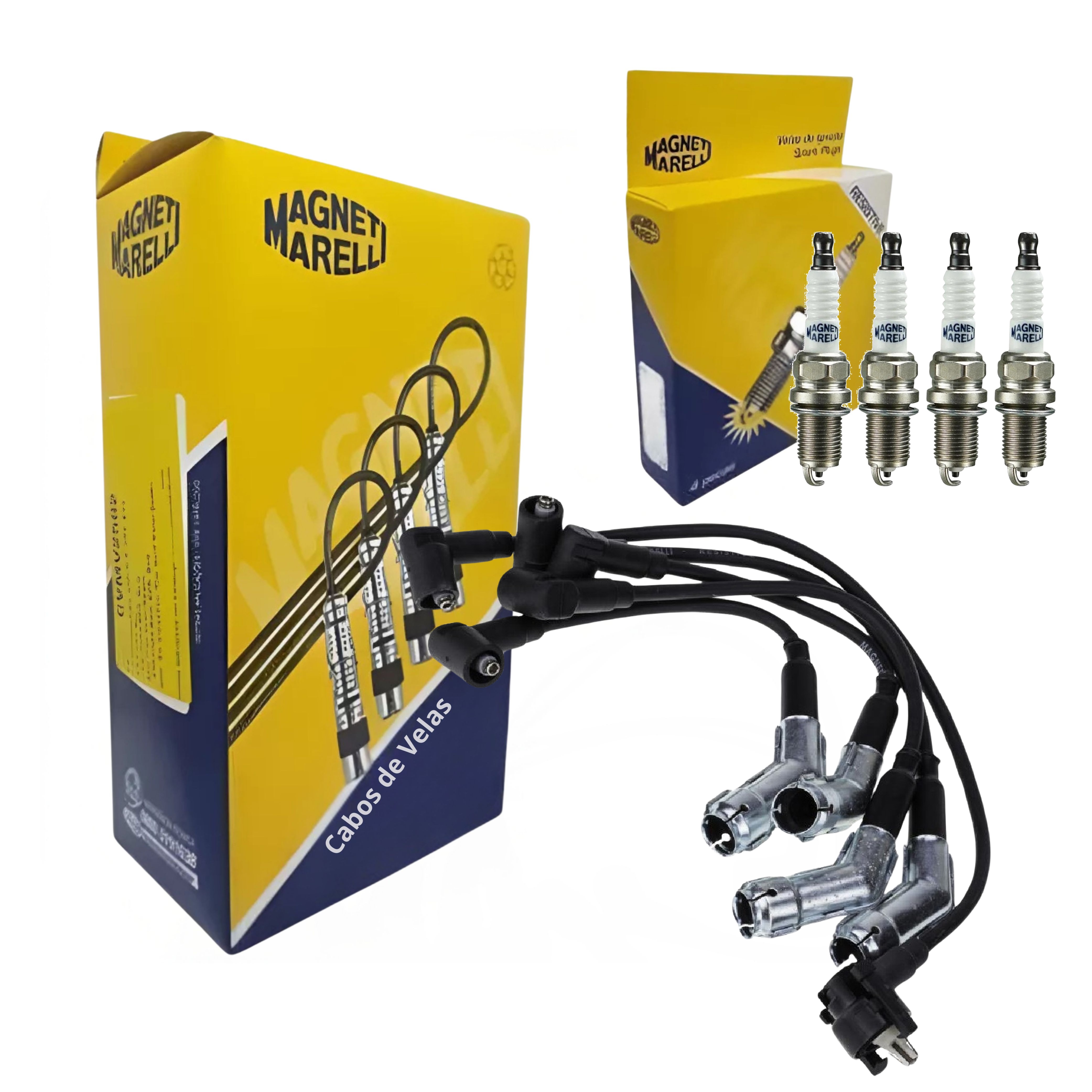 Kit Cabo e Vela de Ignição - Magneti Marelli - CVMV1102 / K5RF2MM