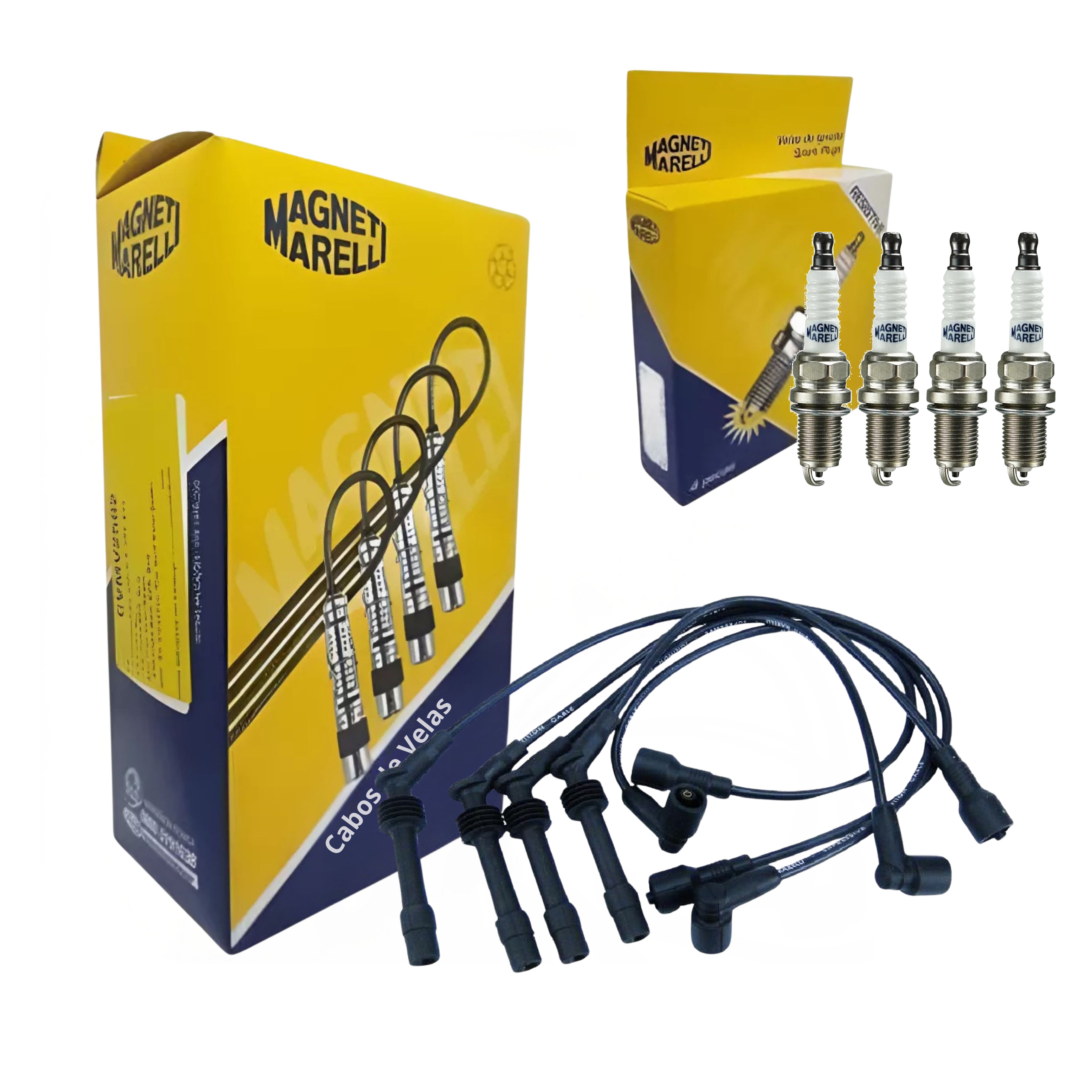 Kit Cabo e Vela de Ignição - Magneti Marelli - CVMG8002 / K5RF2MM