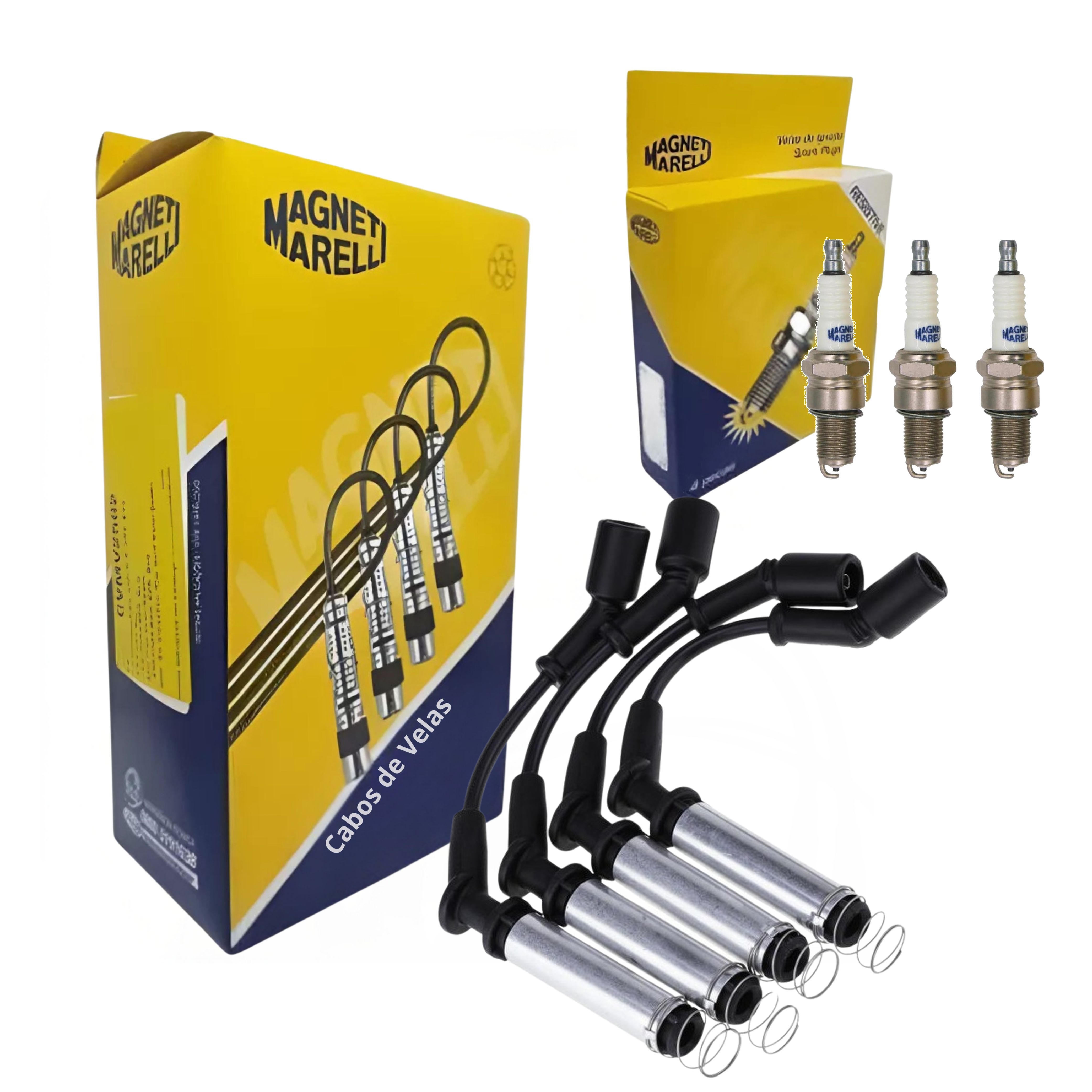 Kit Cabo e Vela de Ignição - Magneti Marelli - CVMMG101 / F7RFMM