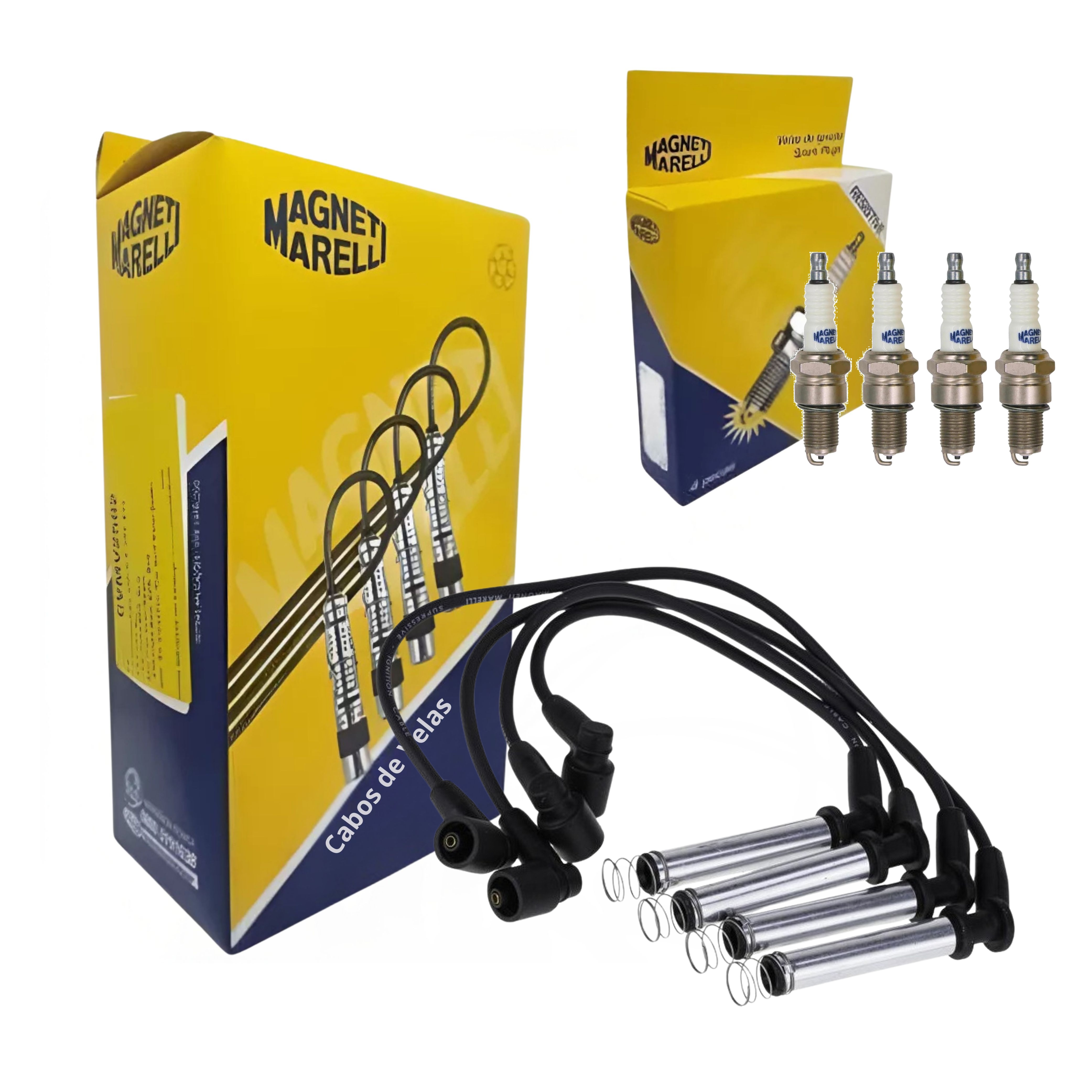 Kit Cabo e Vela de Ignição - Magneti Marelli - CVMM2802 / F7RFMM