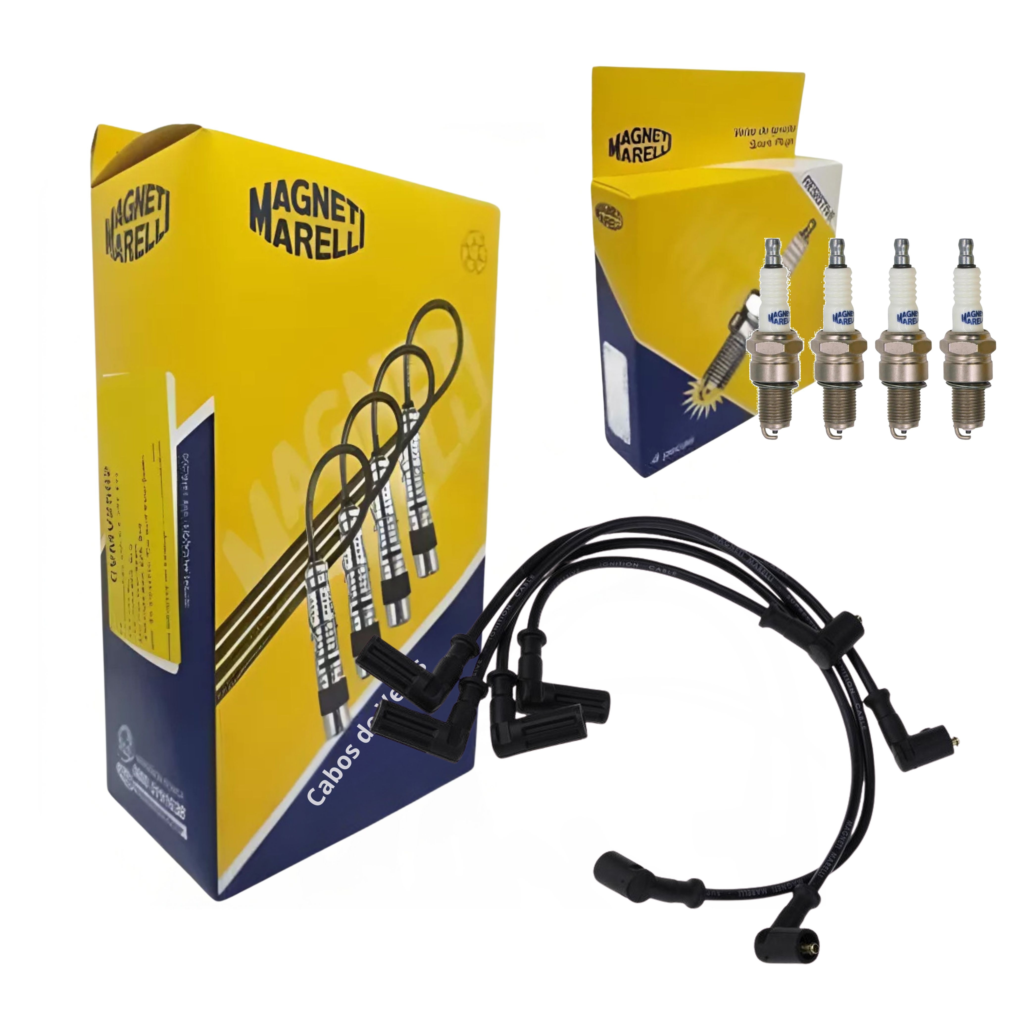 Kit Cabo e Vela de Ignição - Magneti Marelli - CVMT5802 / F7RFMM