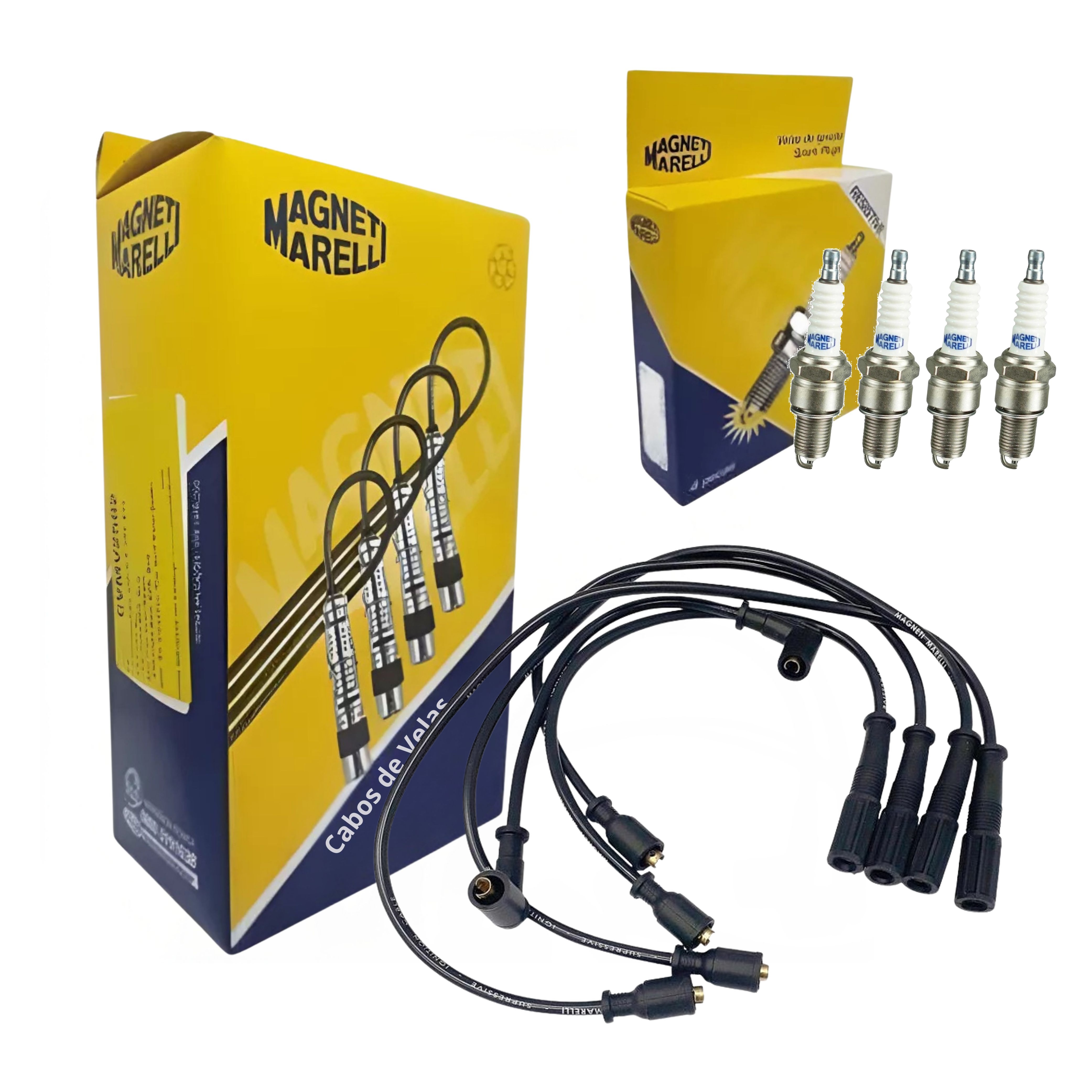 Kit Cabo e Vela de Ignição - Magneti Marelli - CVMT0302 / F5RFMM