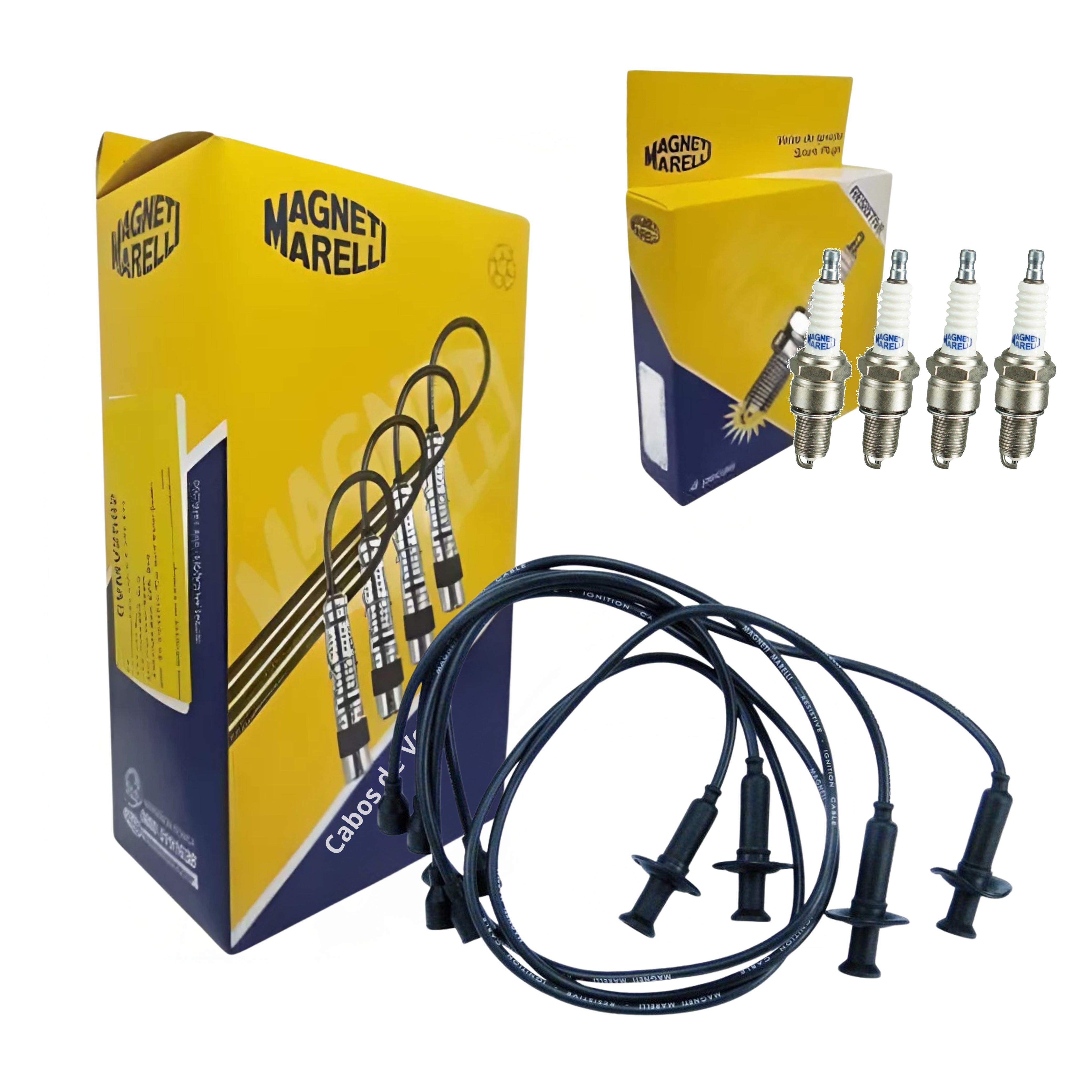 Kit Cabo e Vela de Ignição - Magneti Marelli - CVMV2202 / F5RFMM