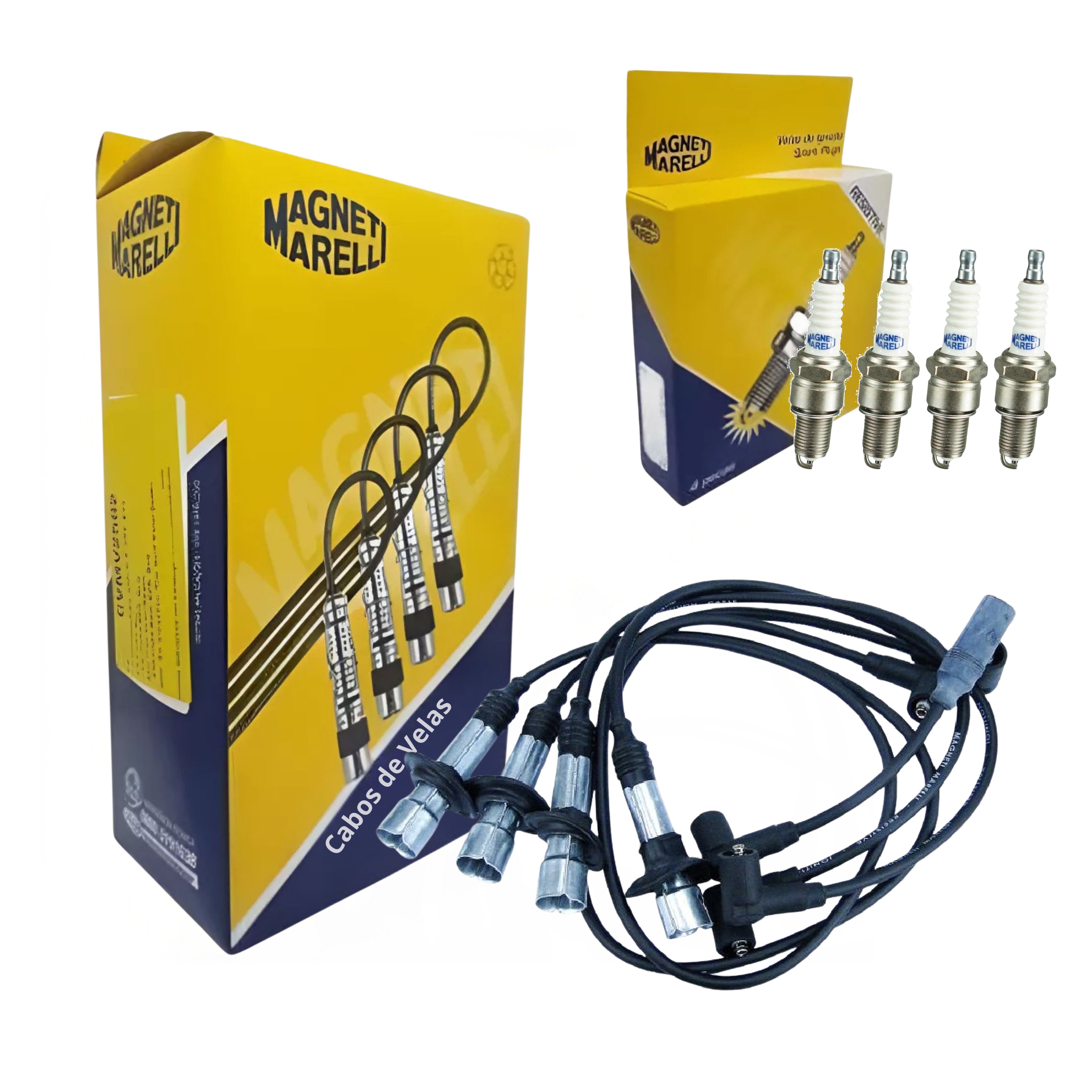 Kit Cabo e Vela de Ignição - Magneti Marelli - CVMV2302 / F5RFMM