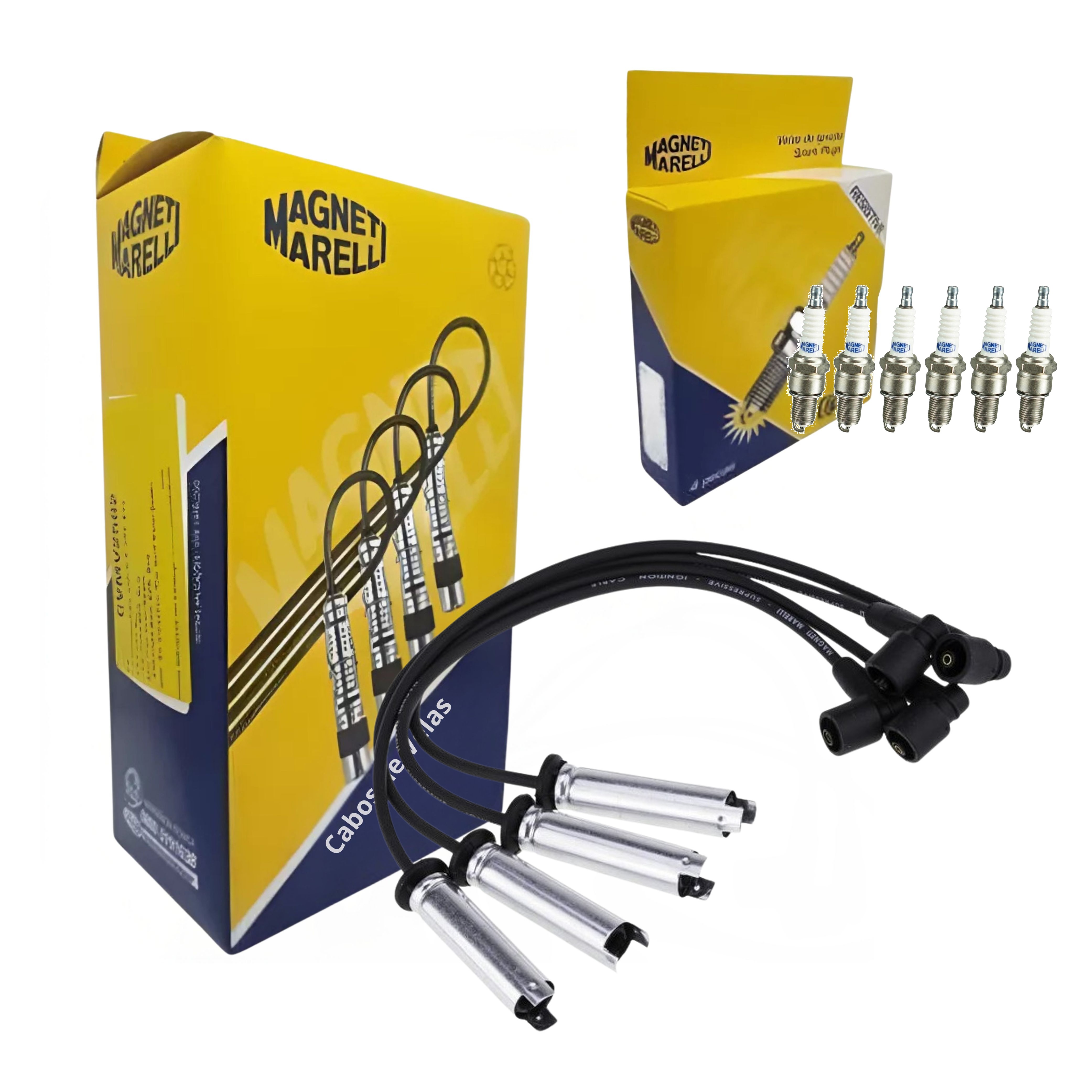 Kit Cabo e Vela de Ignição - Magneti Marelli - CVMG7702 / F5RFMM