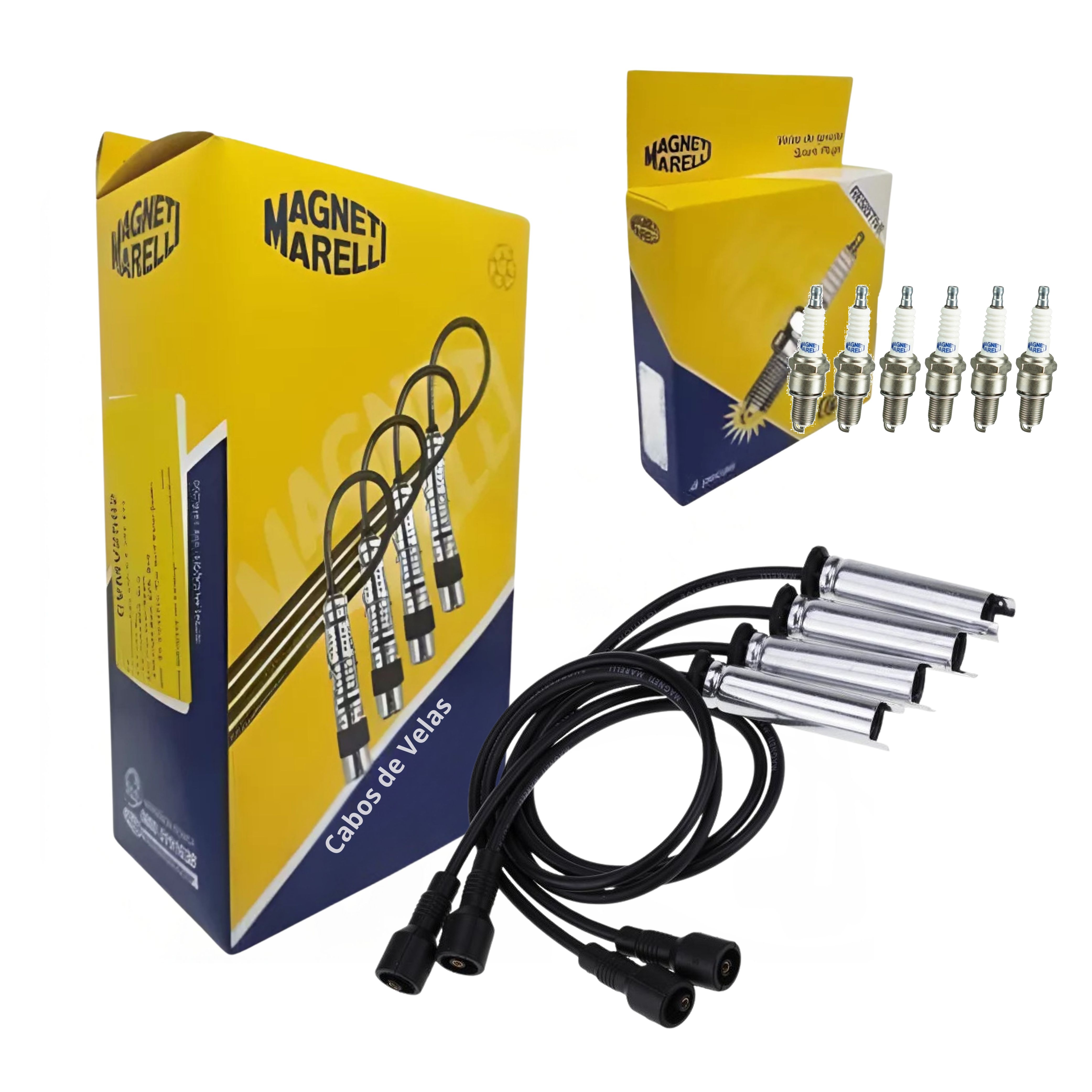 Kit Cabo e Vela de Ignição - Magneti Marelli - CVMG7102 / F5RFMM