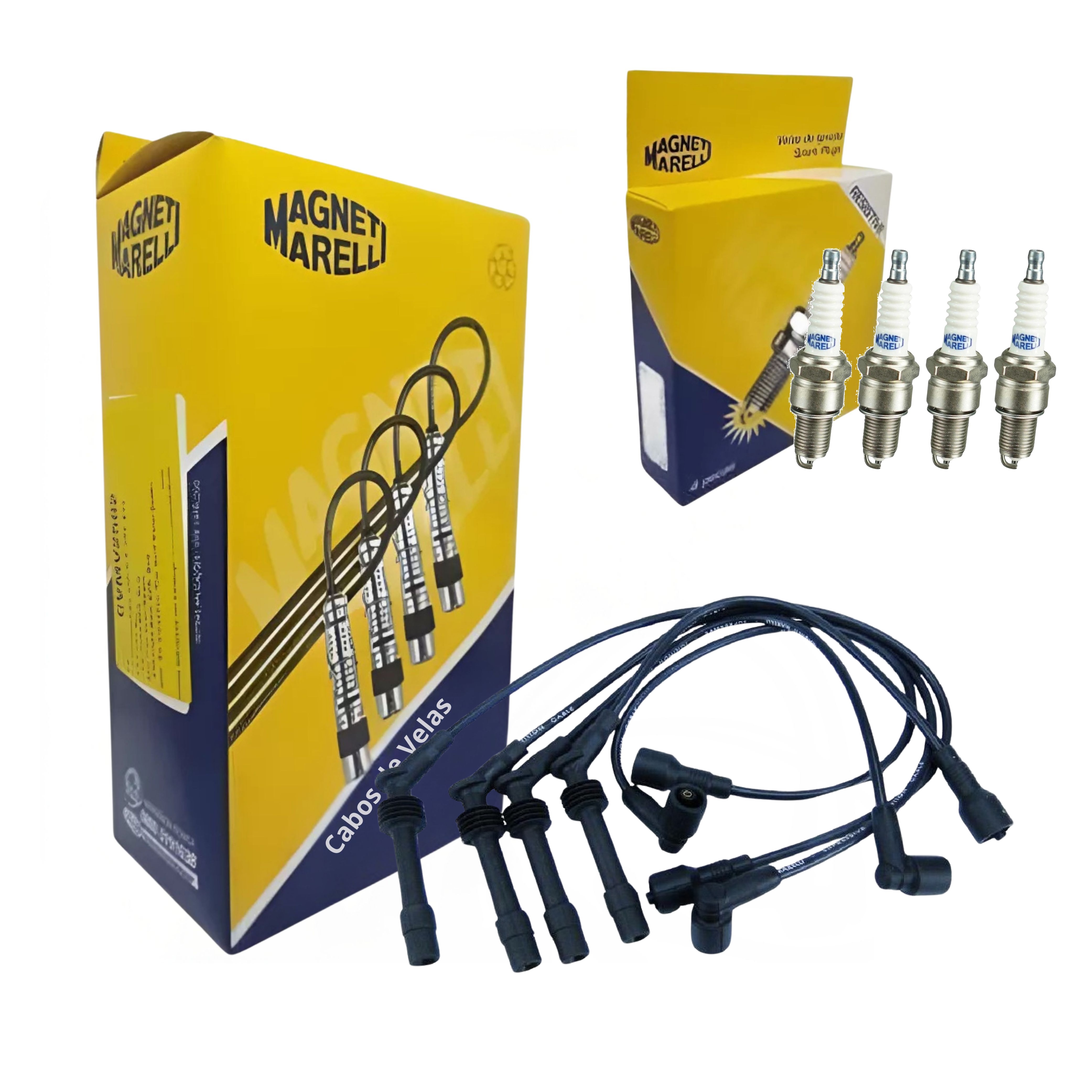 Kit Cabo e Vela de Ignição - Magneti Marelli - CVMG8002 / F5RFMM