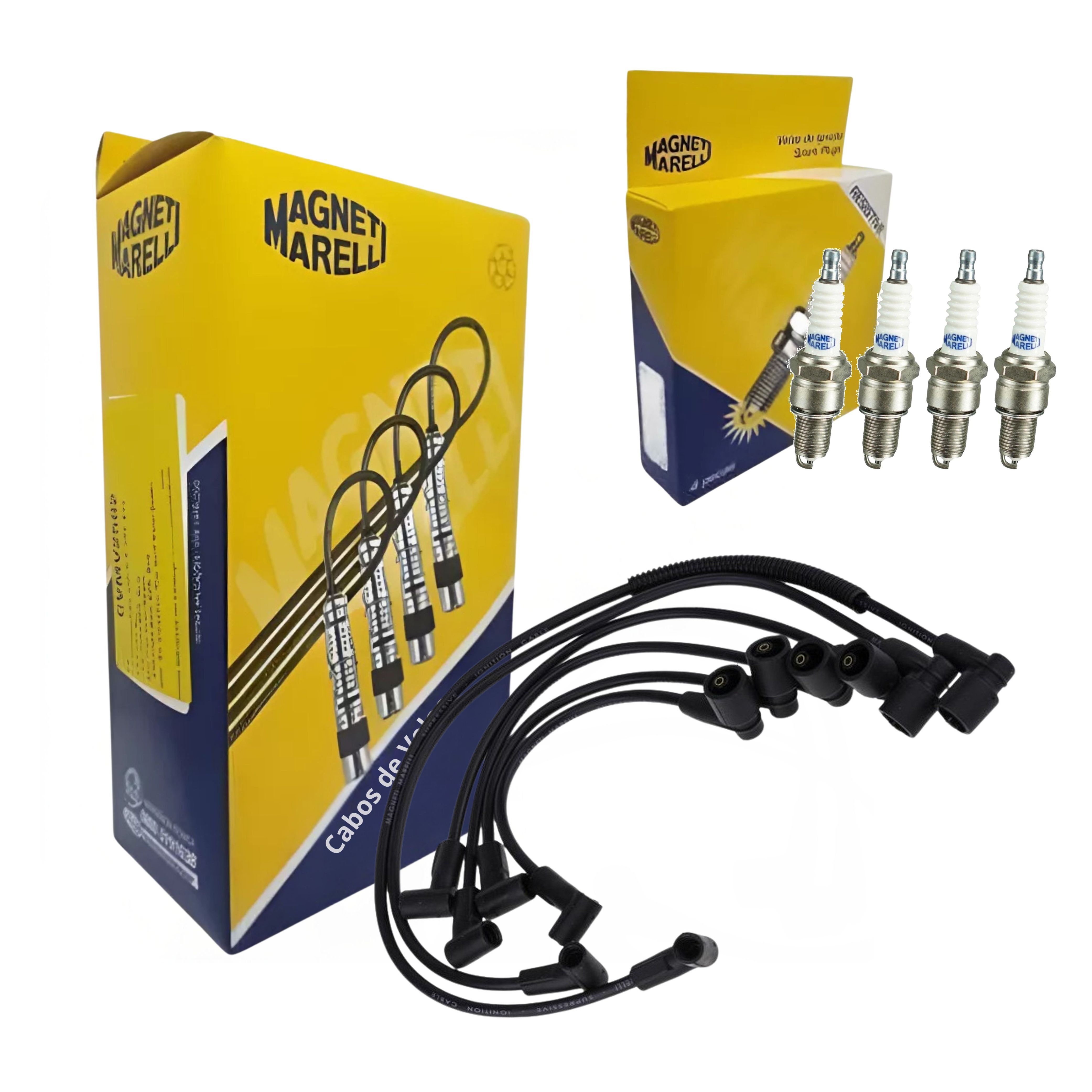 Kit Cabo e Vela de Ignição - Magneti Marelli - CVMG7502 / F5RFMM
