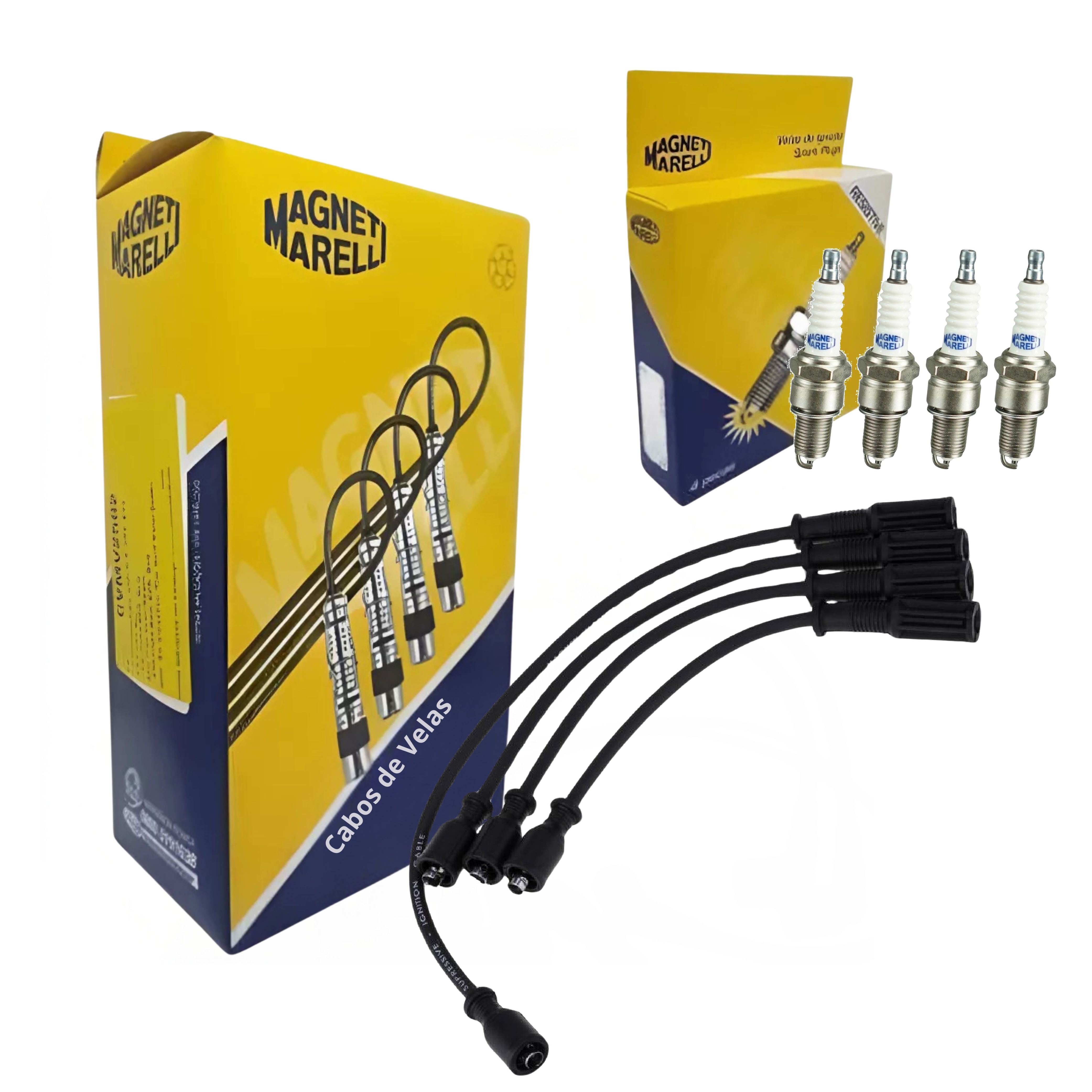 Kit Cabo e Vela de Ignição - Magneti Marelli - CVMT5402 / F5RFMM