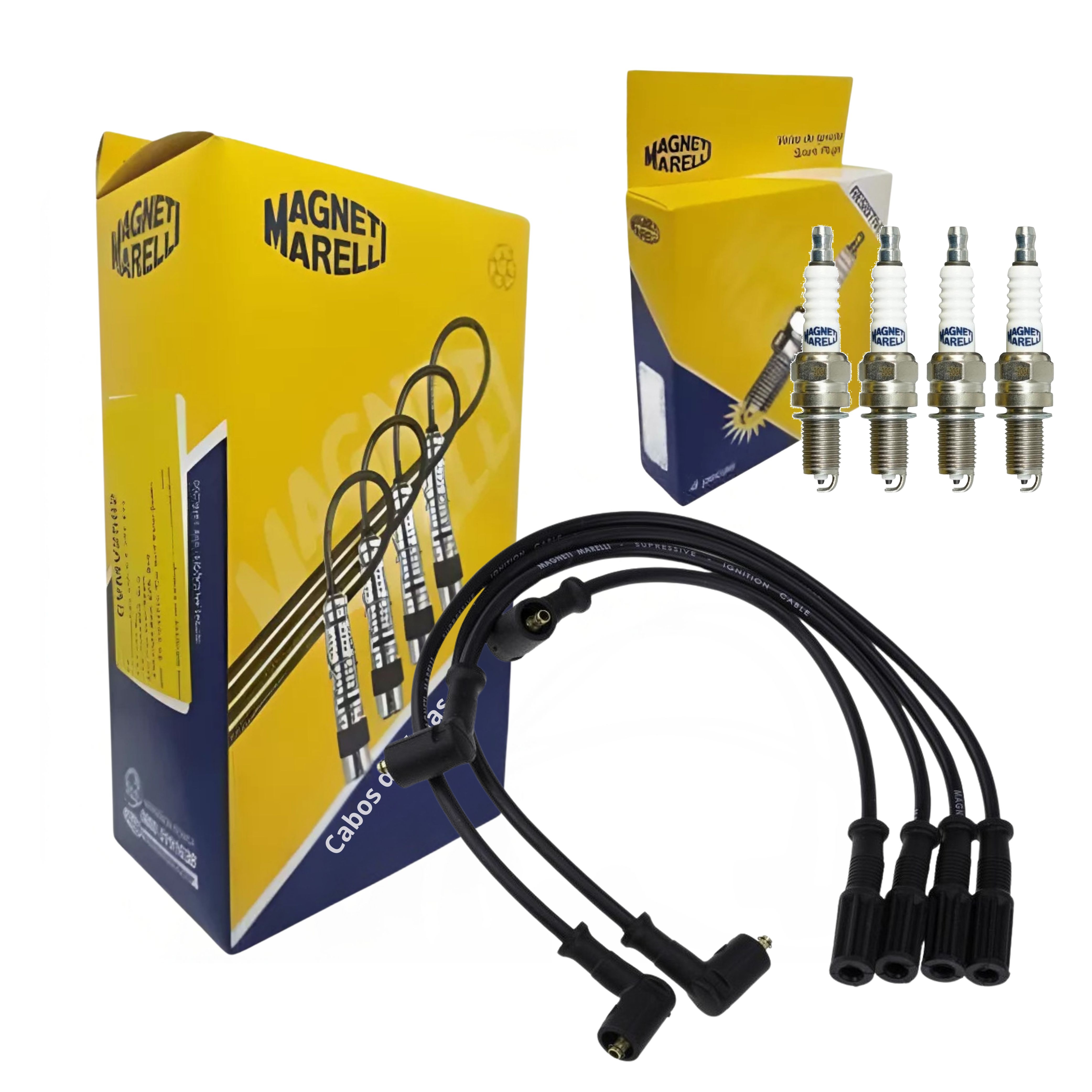 Kit Cabo e Vela de Ignição - Magneti Marelli - CVMT0902 / DK8RTCMM-10