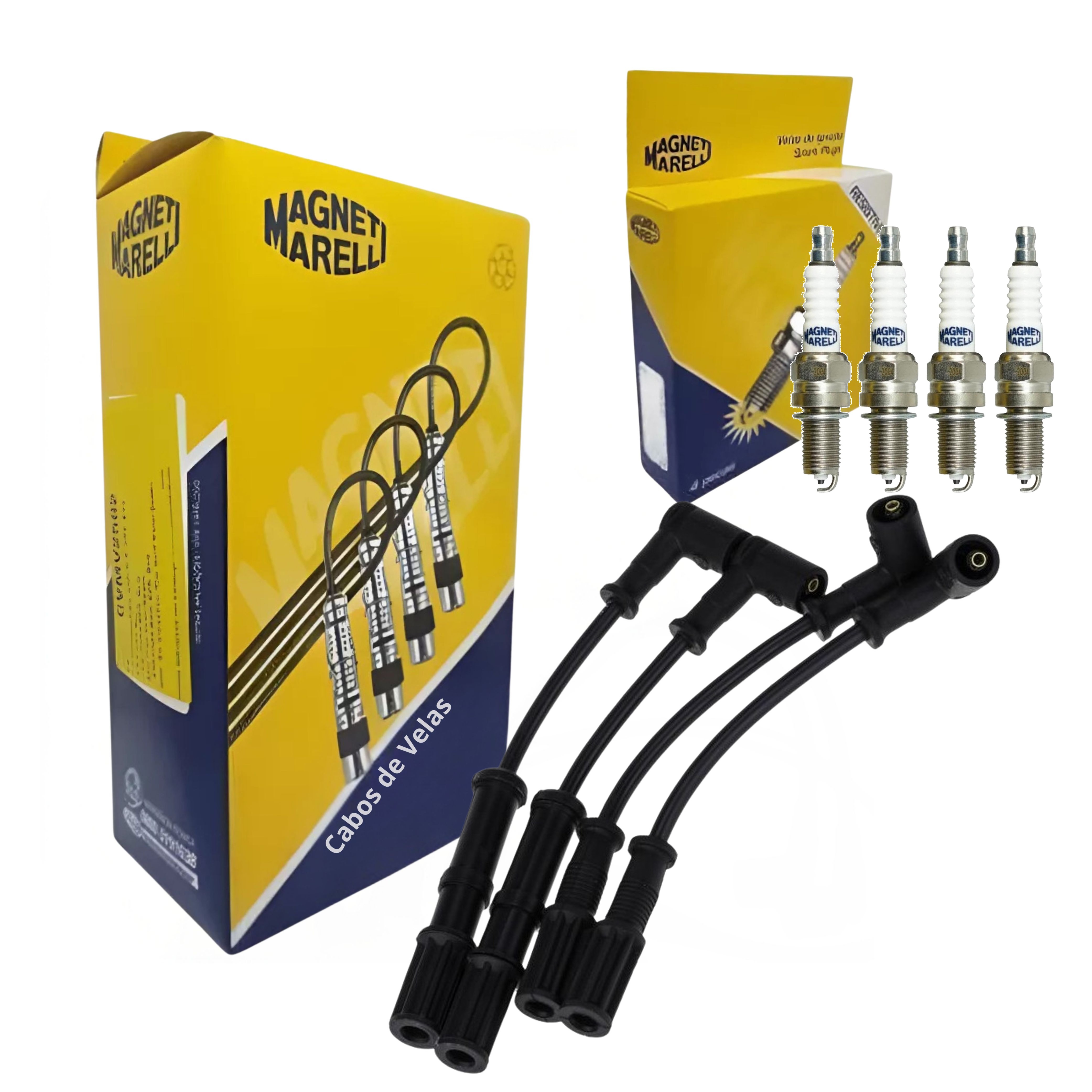 Kit Cabo e Vela de Ignição - Magneti Marelli - CVMT6402 / DK8RTCMM-10