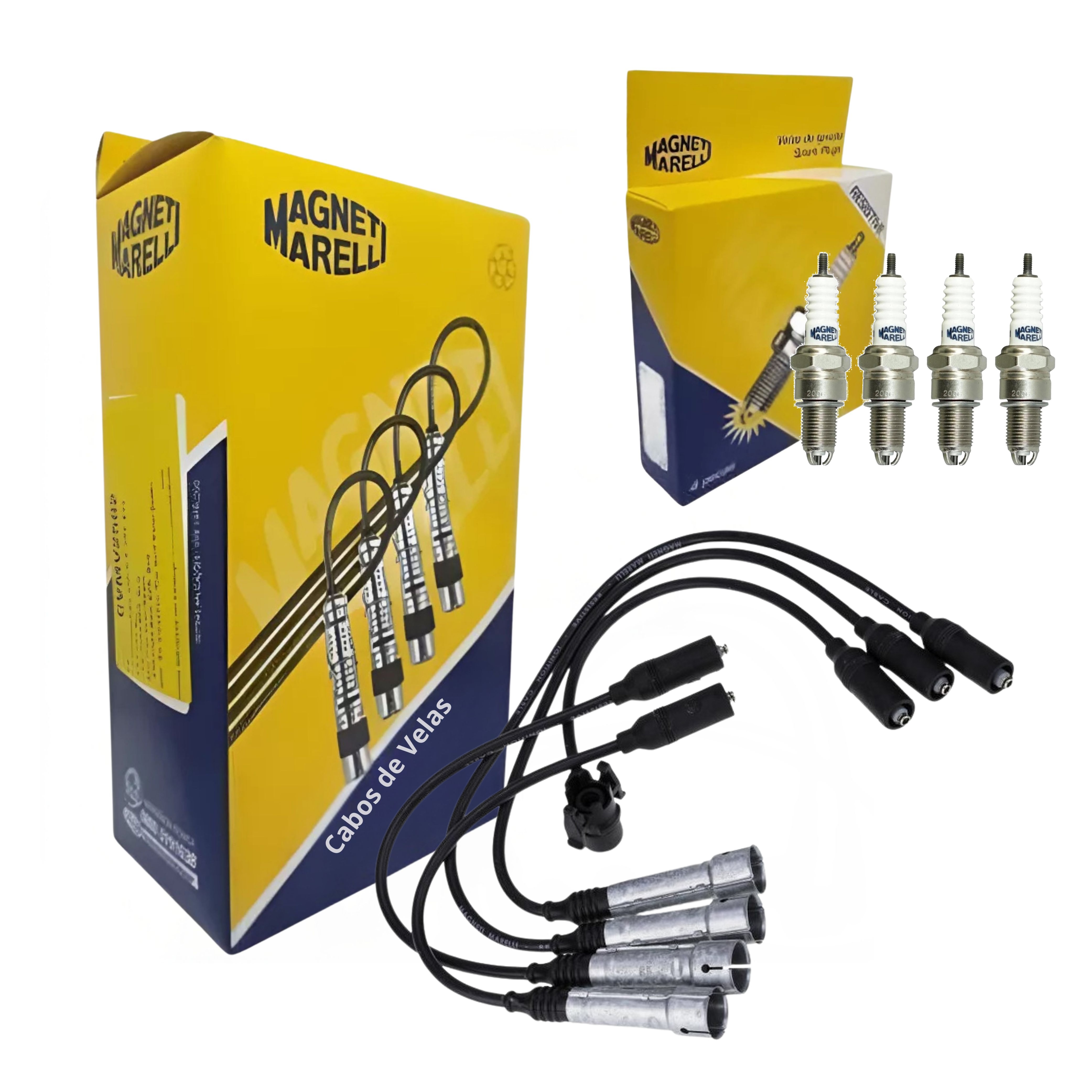Kit Cabo e Vela de Ignição - Magneti Marelli - CVMV1602 / F5RTJYMM