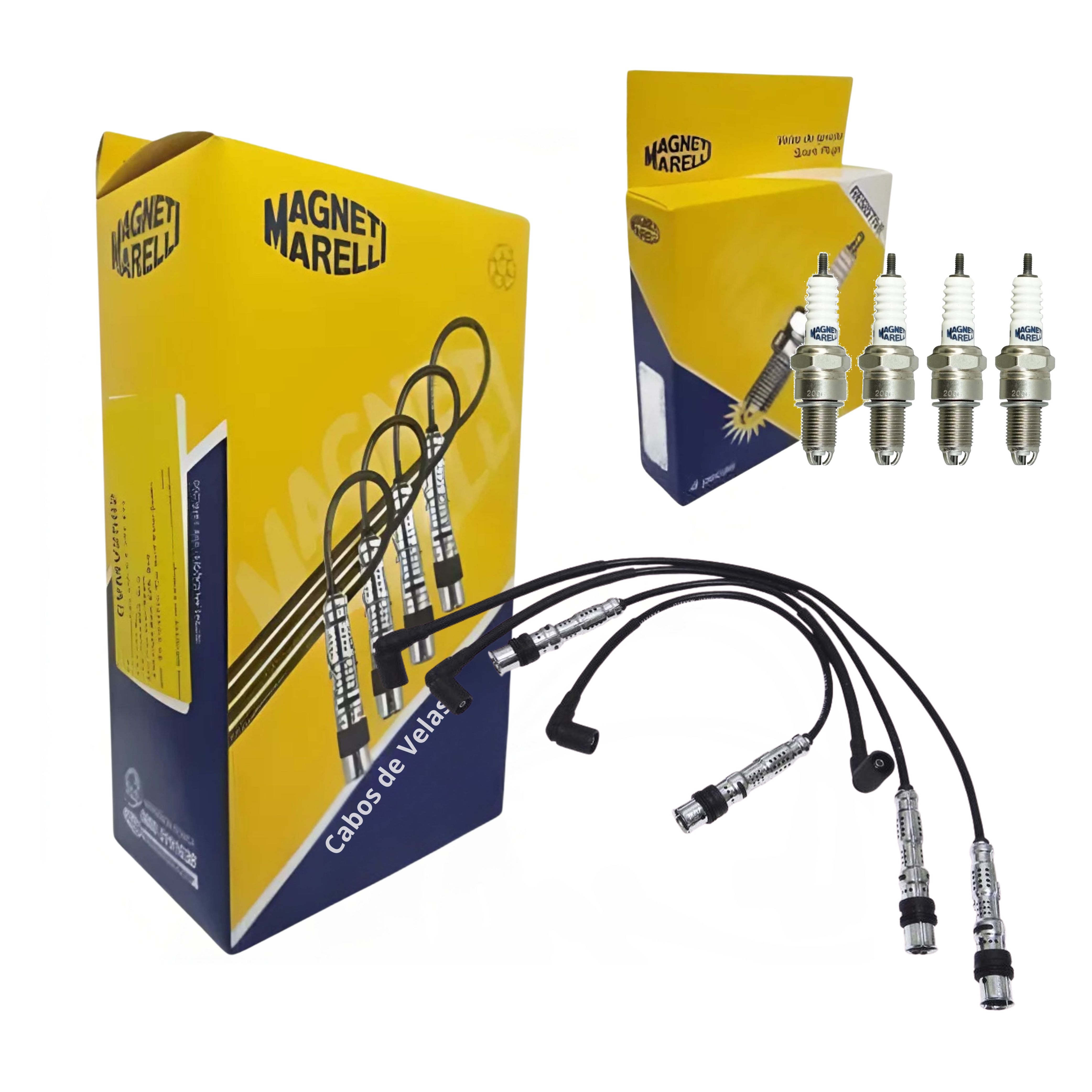 Kit Cabo e Vela de Ignição - Magneti Marelli - CVMV2502 / F5RTJYMM
