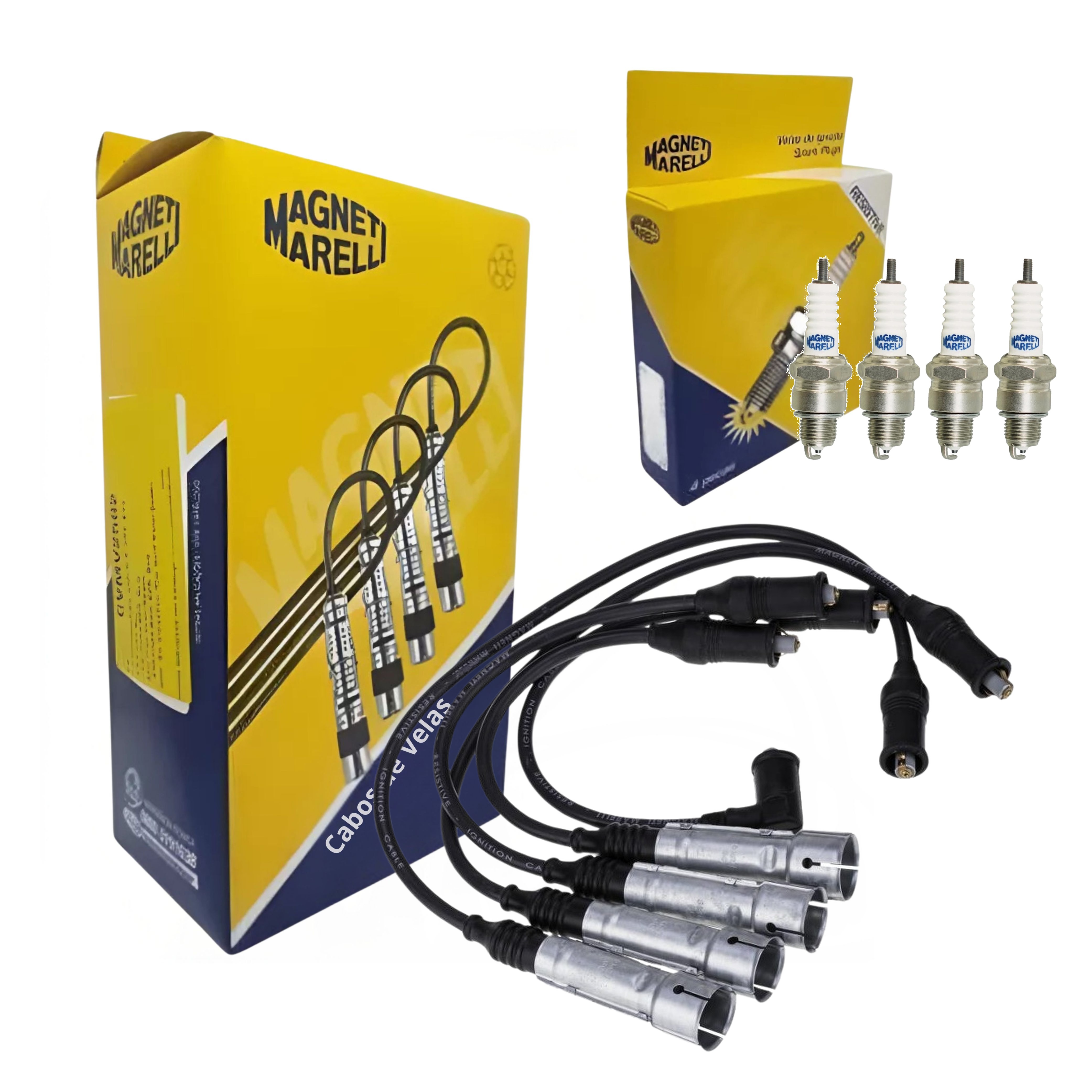 Kit Cabo e Vela de Ignição - Magneti Marelli - CVMV0102 / E5TCMM