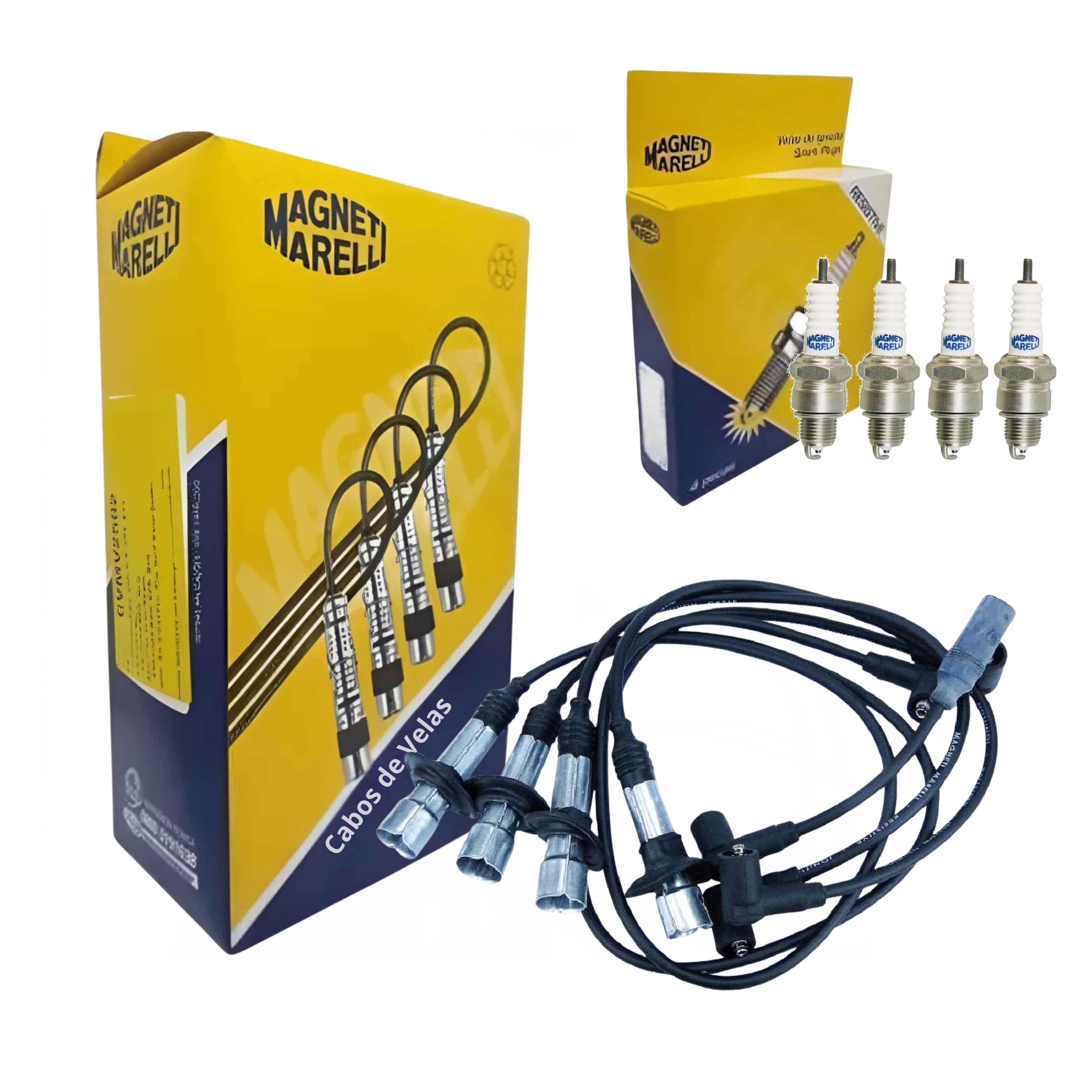 Kit Cabo e Vela de Ignição - Magneti Marelli - CVMV2302 / E5TCMM