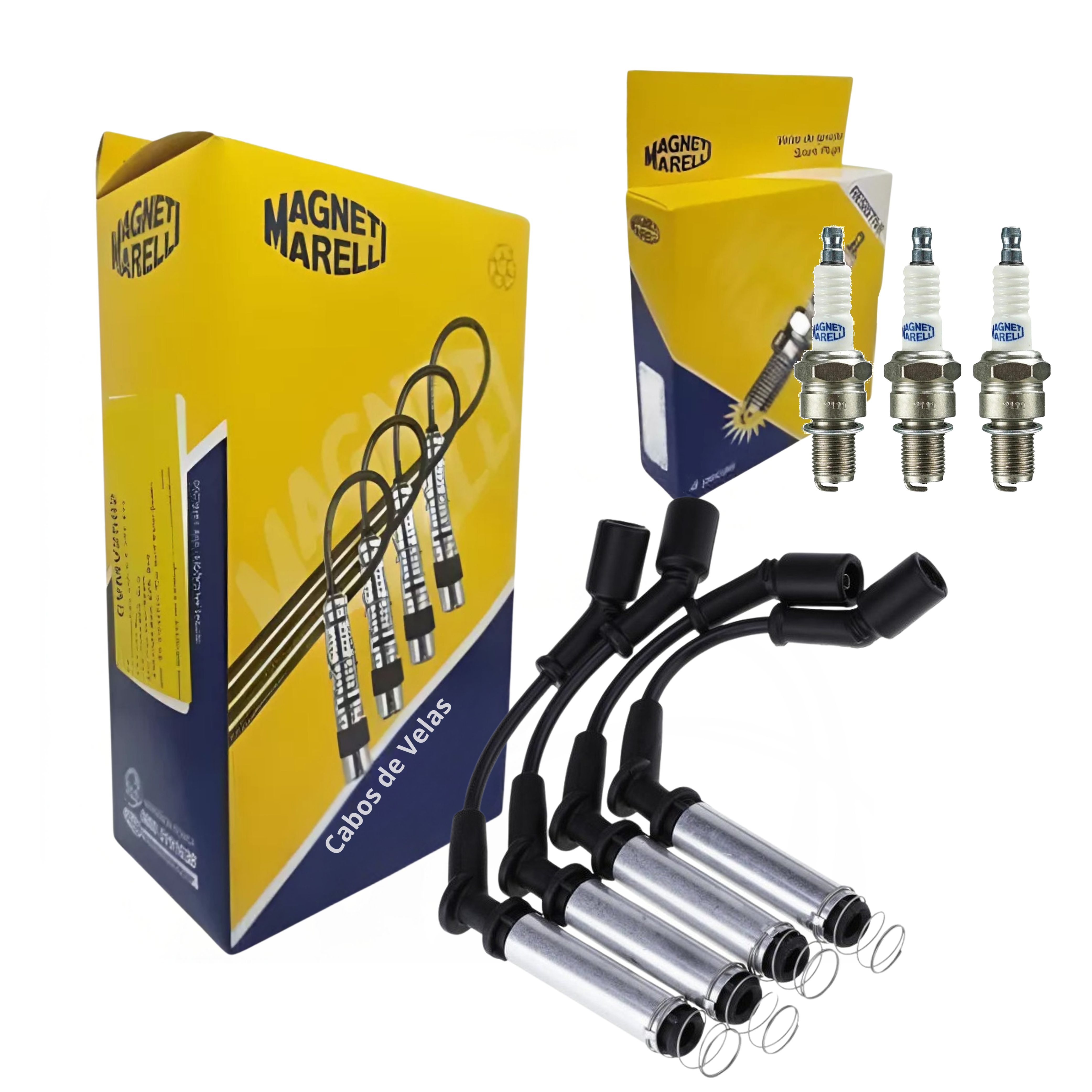 Kit Cabo e Vela de Ignição - Magneti Marelli - CVMMG101 / F8RCMM