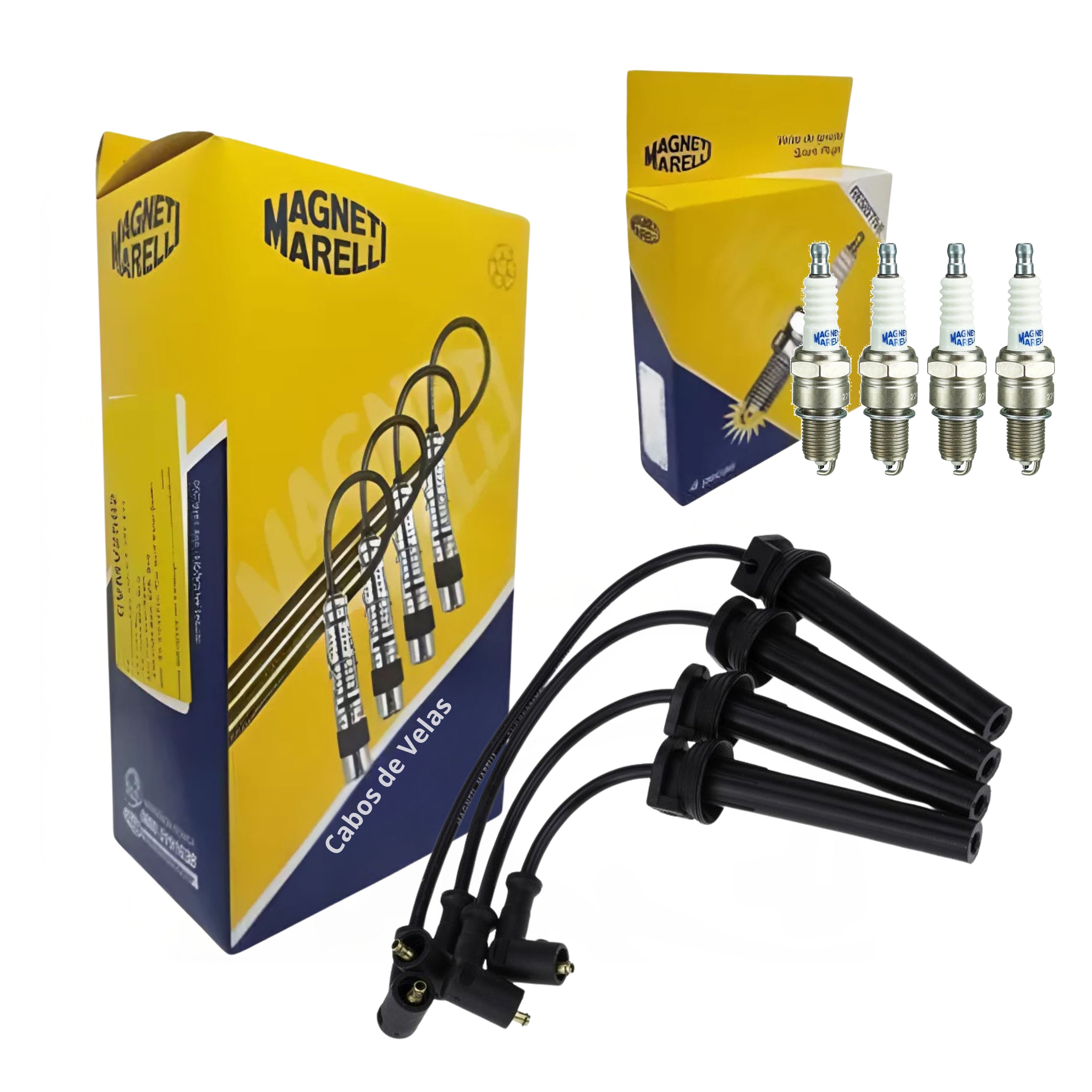 Kit Cabo e Vela de Ignição - Magneti Marelli - CVMT6602 / F6RFMM