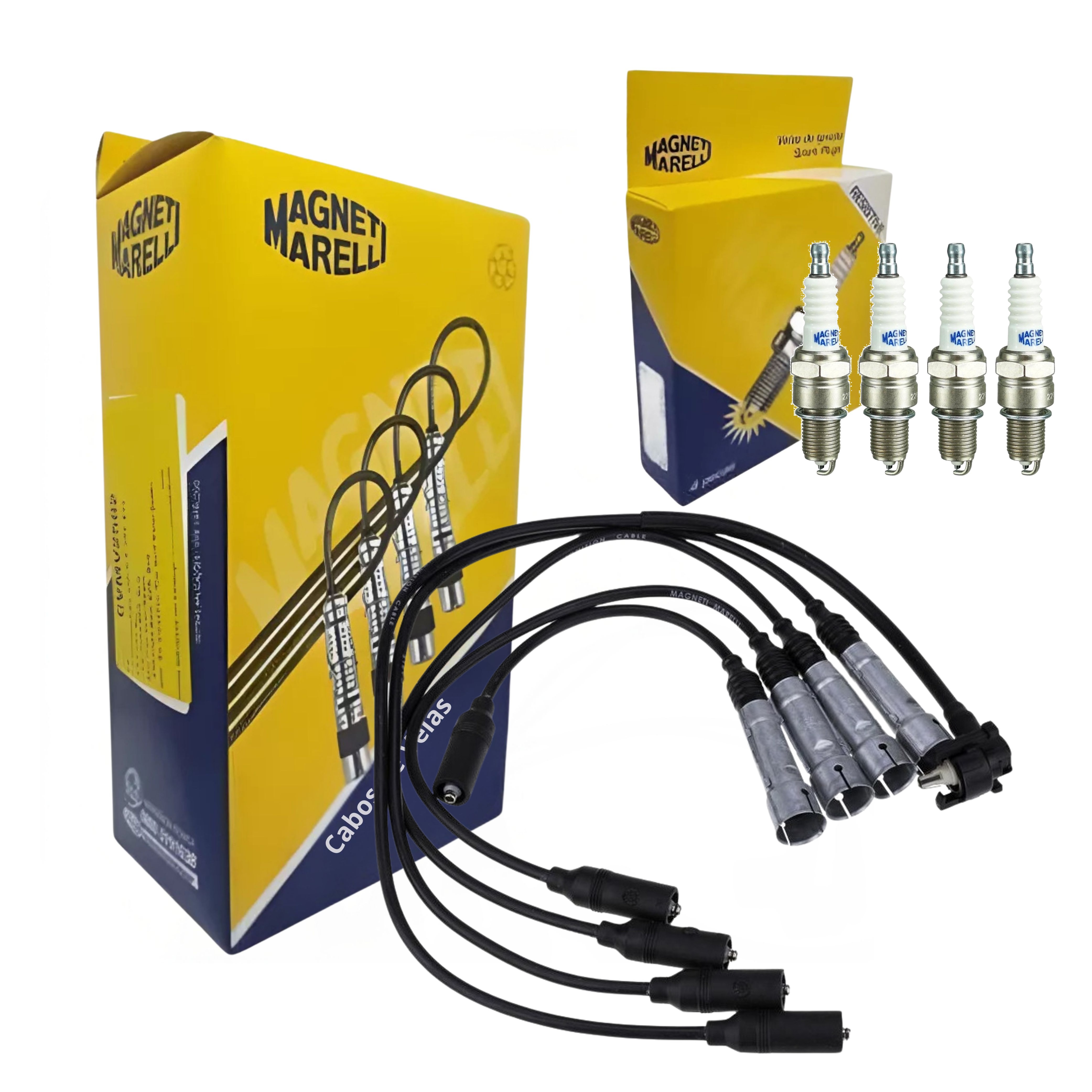 Kit Cabo e Vela de Ignição - Magneti Marelli - CVMV0802 / F6RFMM