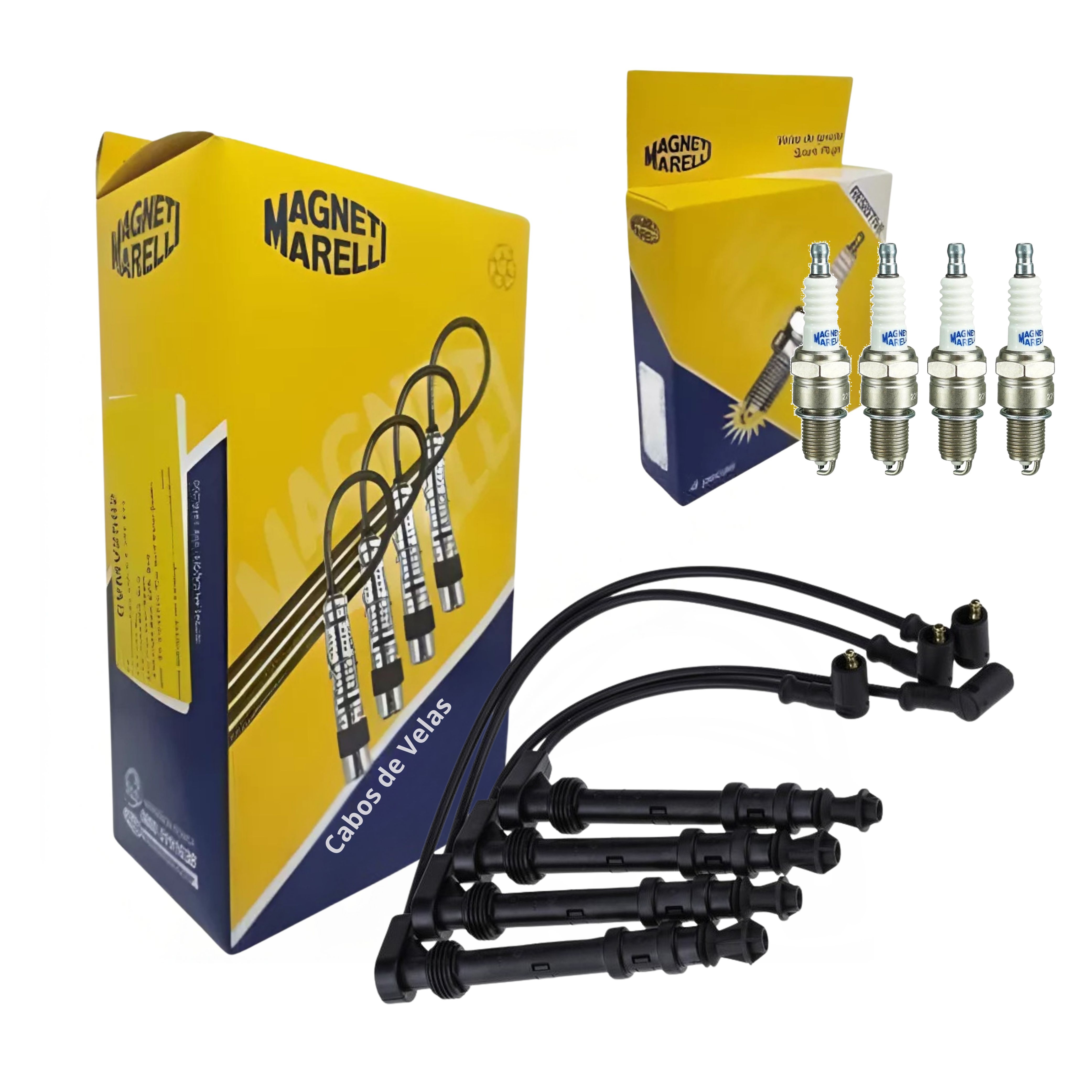 Kit Cabo e Vela de Ignição - Magneti Marelli - CVMT0802 / F6RFMM