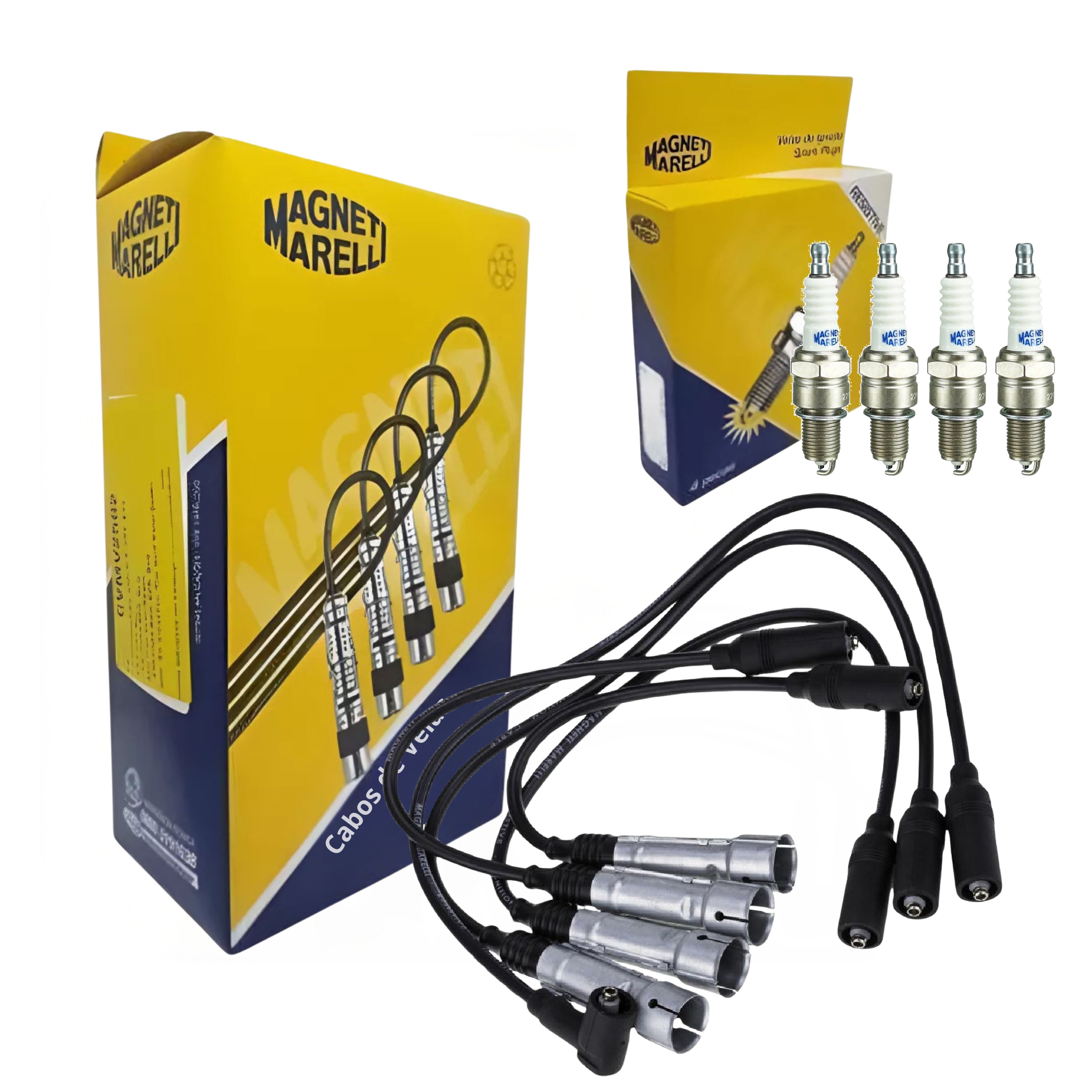Kit Cabo e Vela de Ignição - Magneti Marelli - CVMV0702 / F6RFMM