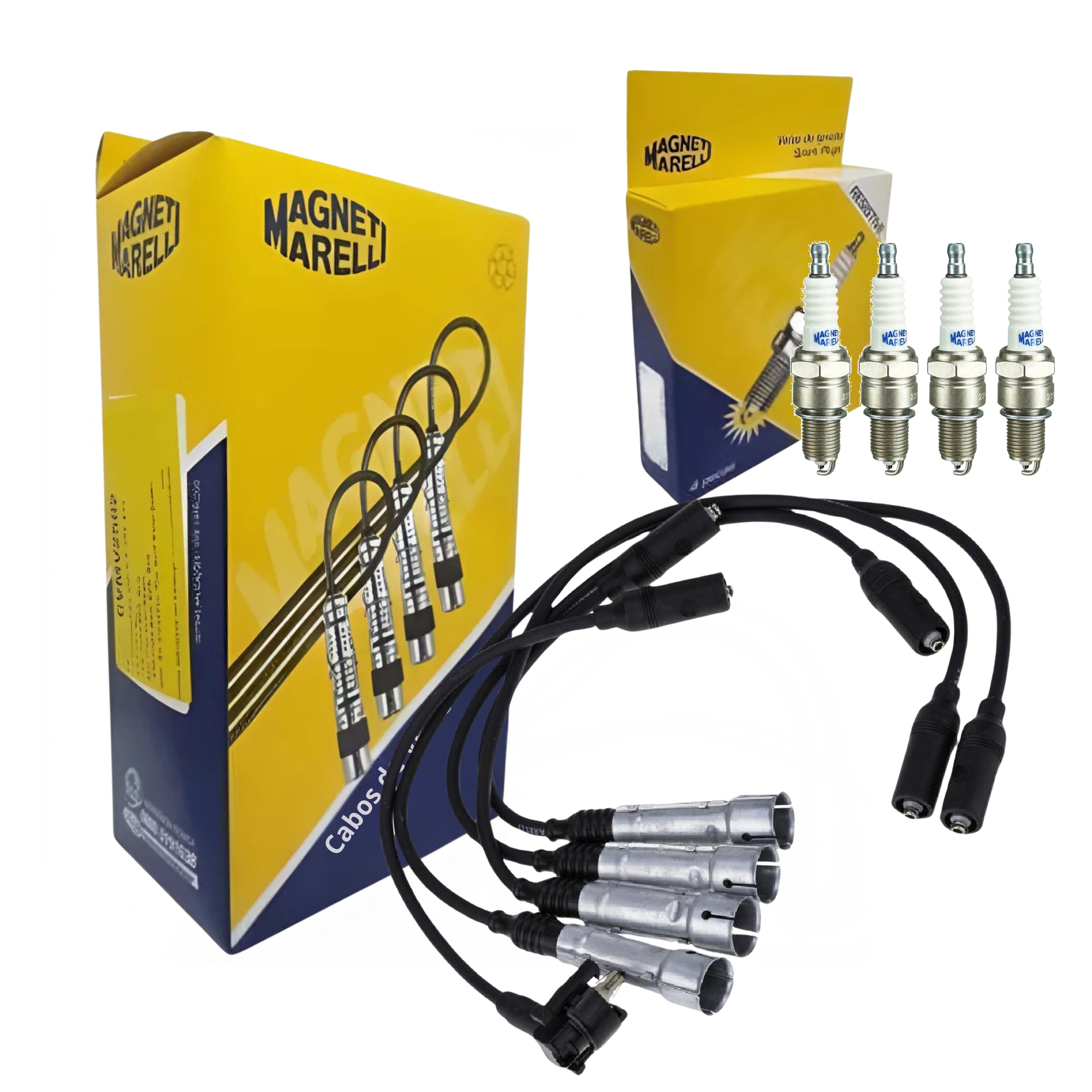 Kit Cabo e Vela de Ignição - Magneti Marelli - CVMV0902 / F6RFMM