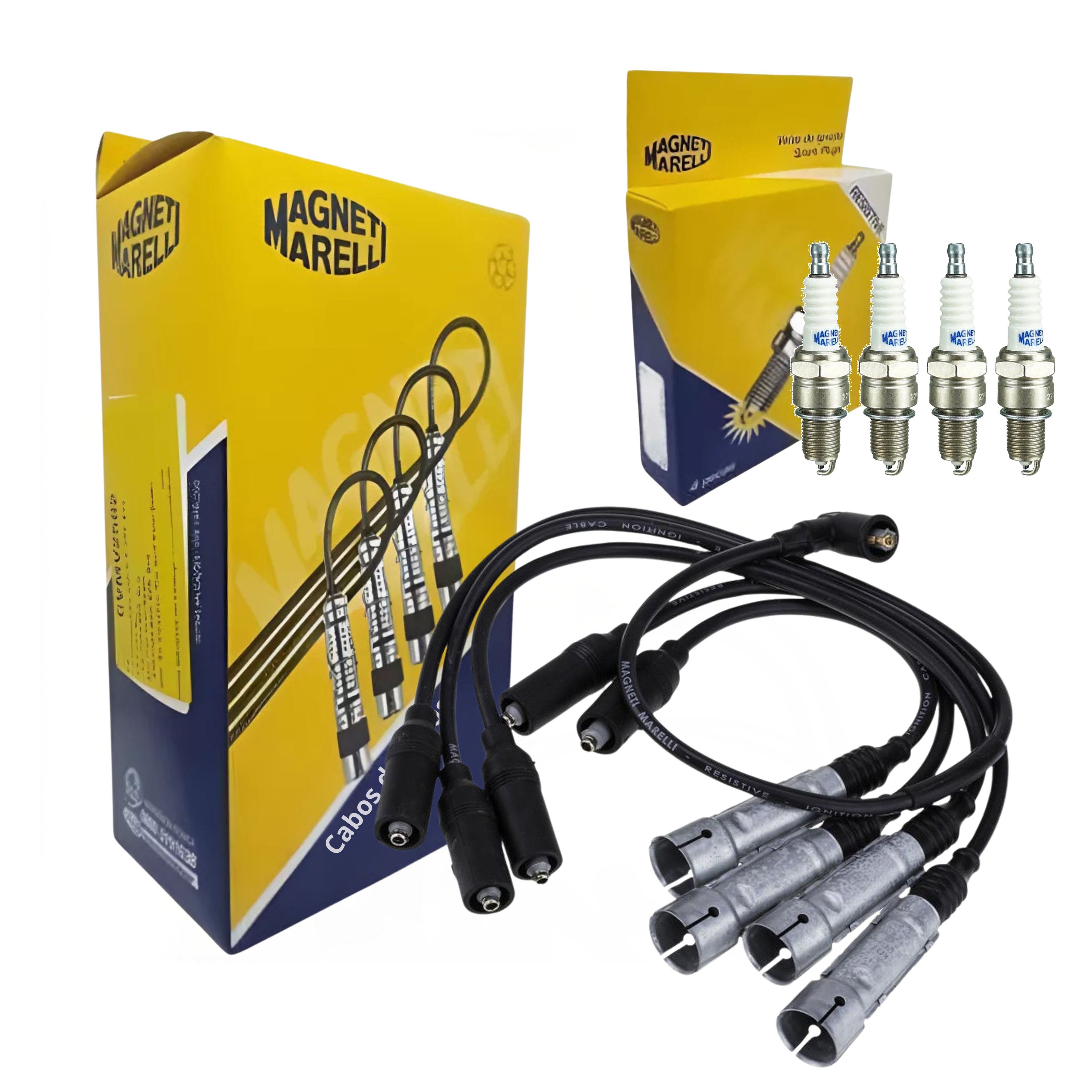 Kit Cabo e Vela de Ignição - Magneti Marelli - CVMF2202 / F6RFMM