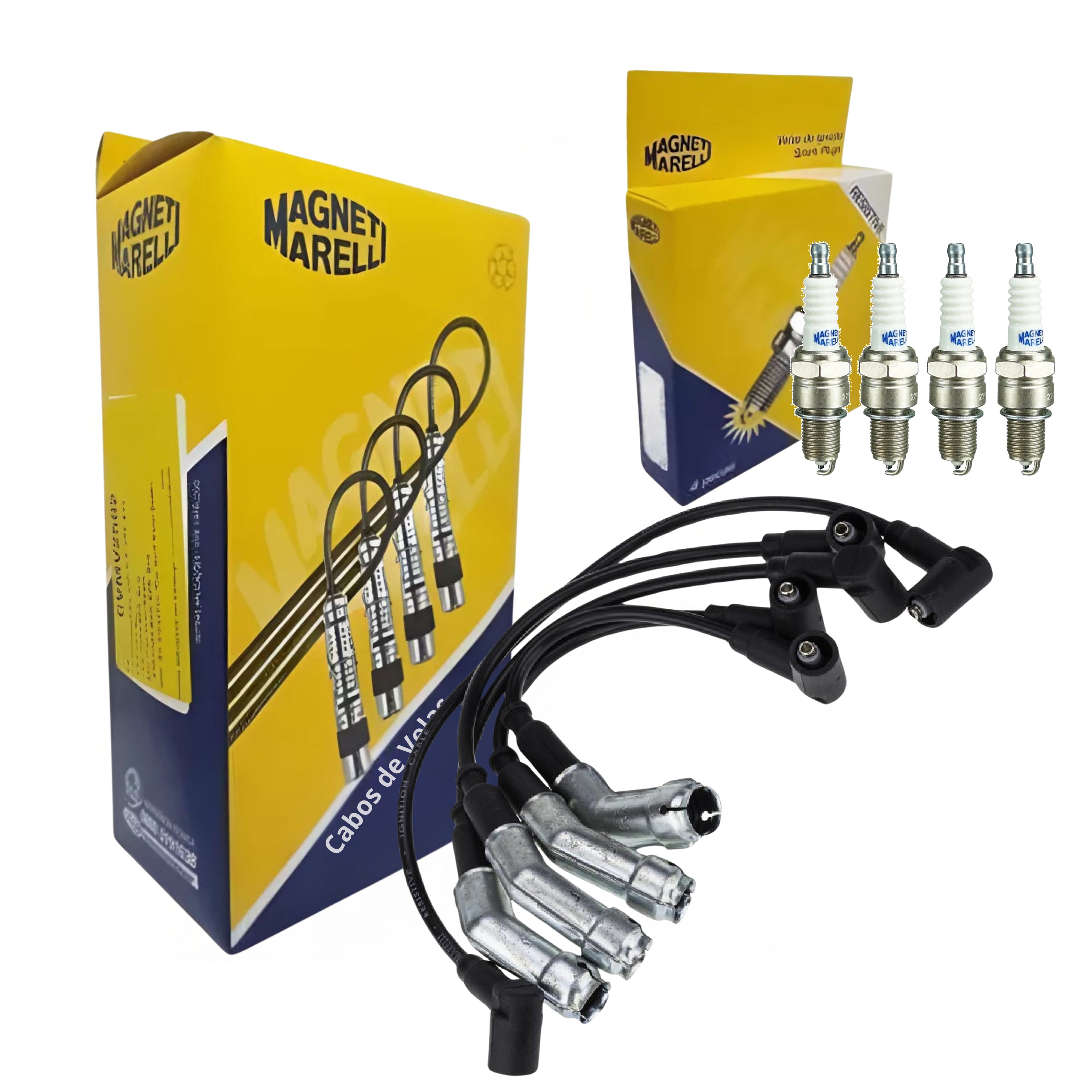 Kit Cabo e Vela de Ignição - Magneti Marelli - CVMV0302 / F6RFMM