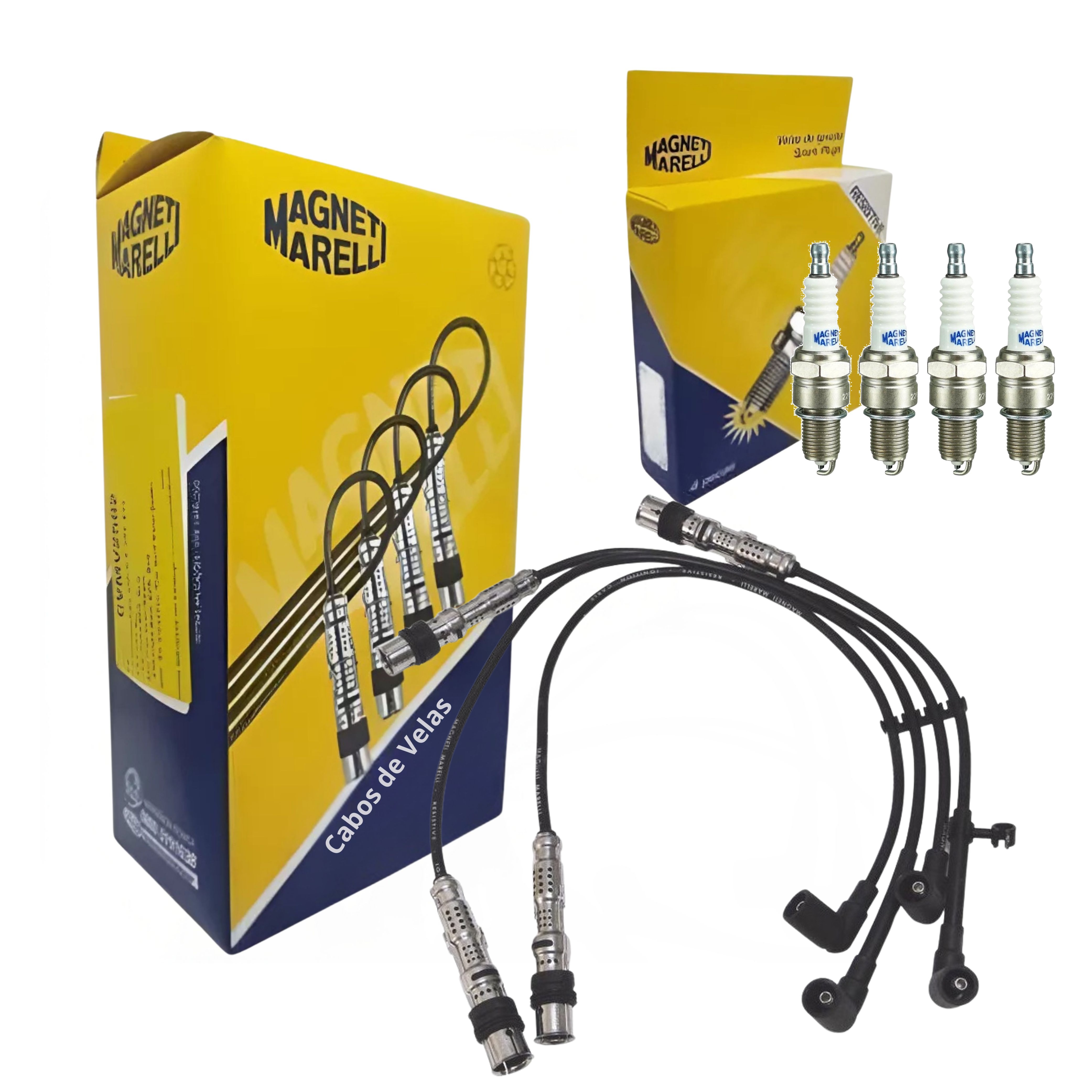 Kit Cabo e Vela de Ignição - Magneti Marelli - CVMV3002 / F6RFMM