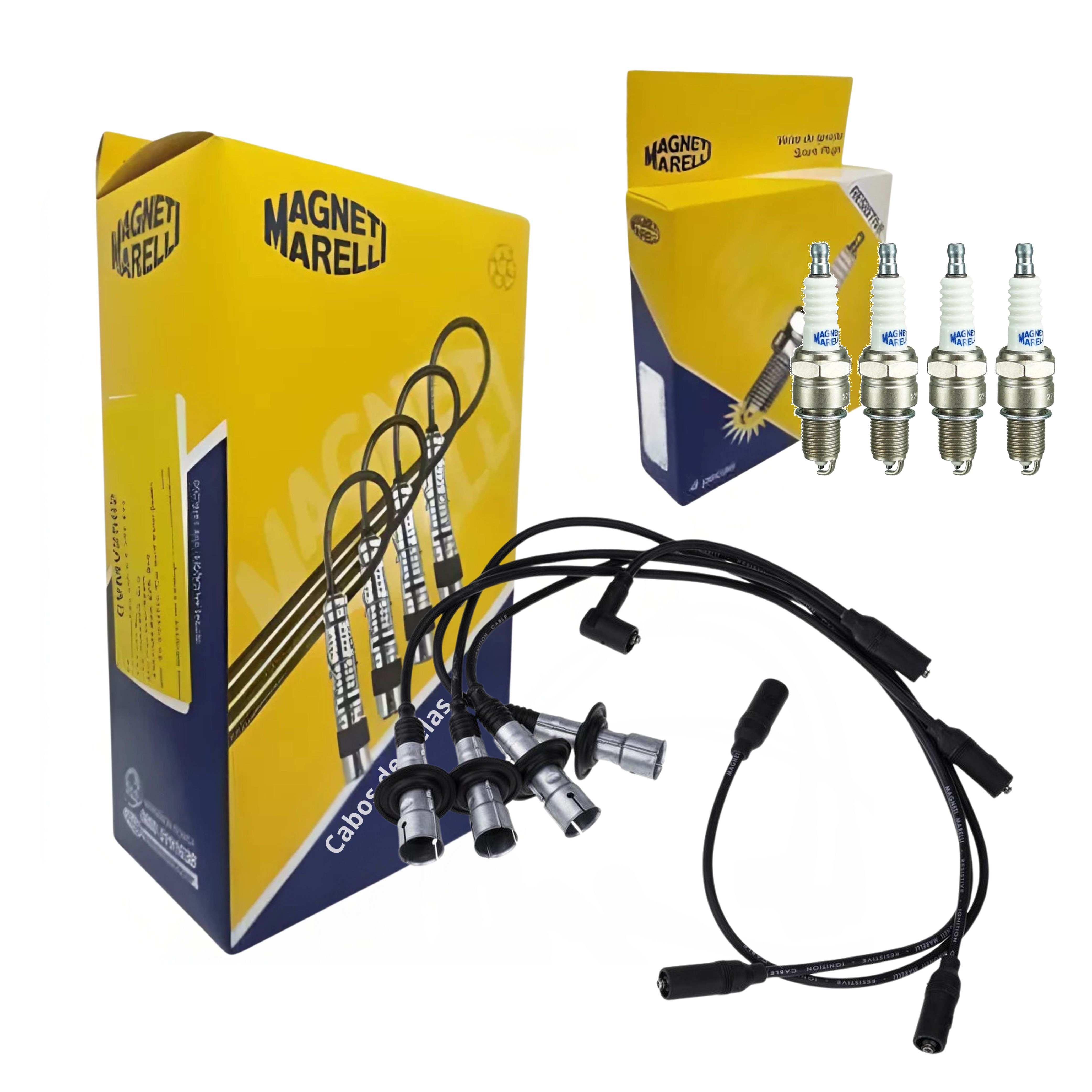 Kit Cabo e Vela de Ignição - Magneti Marelli - CVMV1302 / F6RFMM