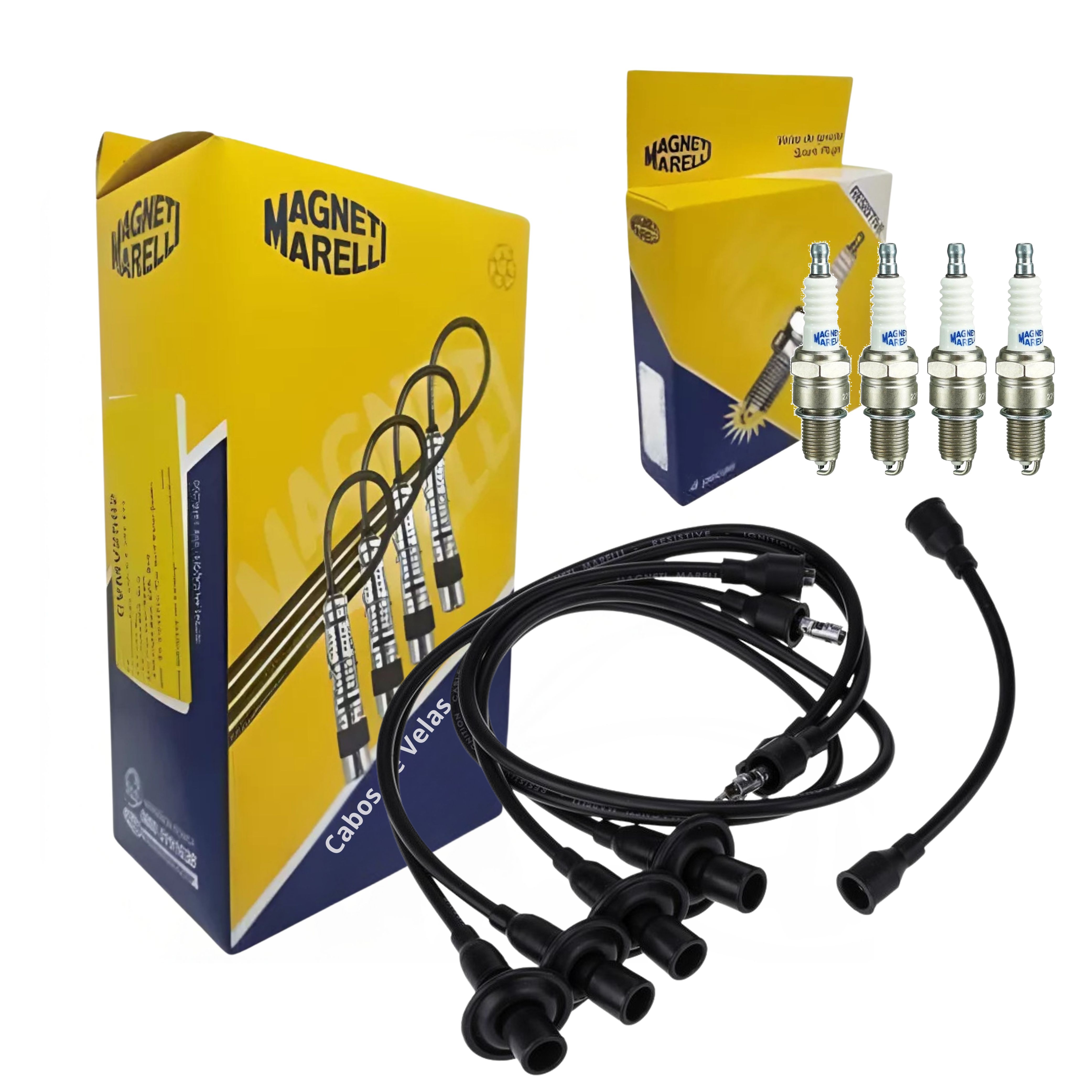 Kit Cabo e Vela de Ignição - Magneti Marelli - CVMV1202 / F6RFMM