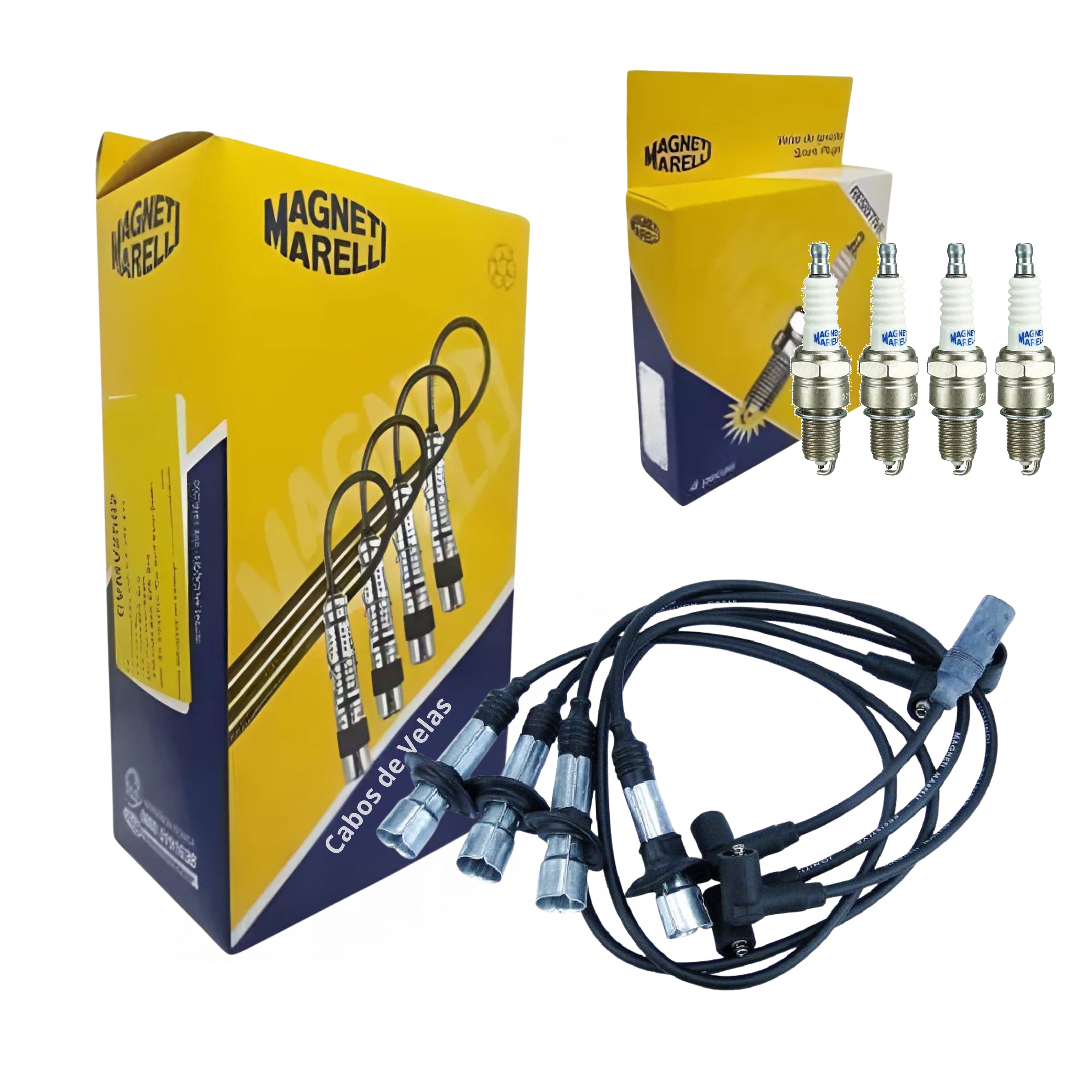 Kit Cabo e Vela de Ignição - Magneti Marelli - CVMV2302 / F6RFMM