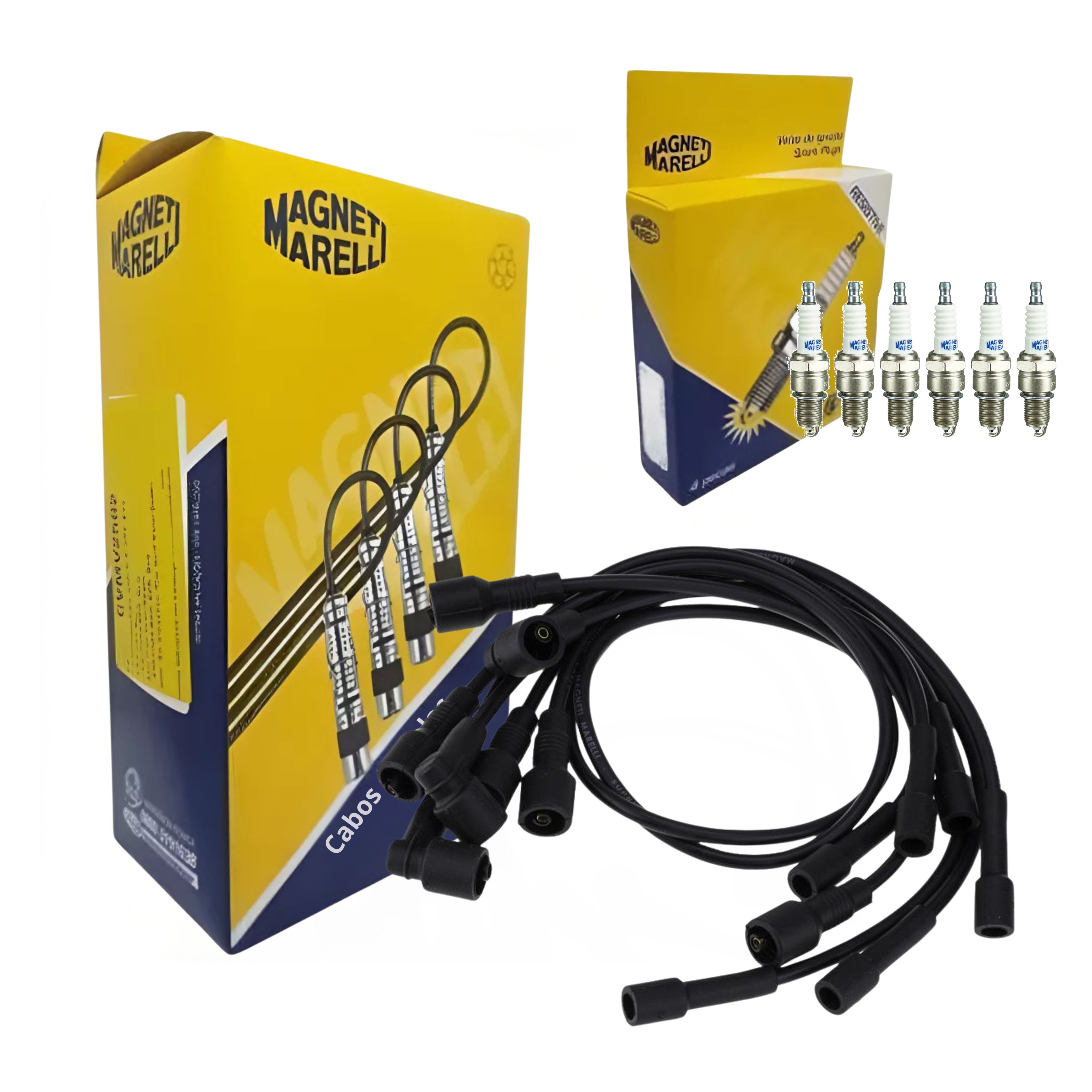 Kit Cabo e Vela de Ignição - Magneti Marelli - CVMG6802 / F6RFMM