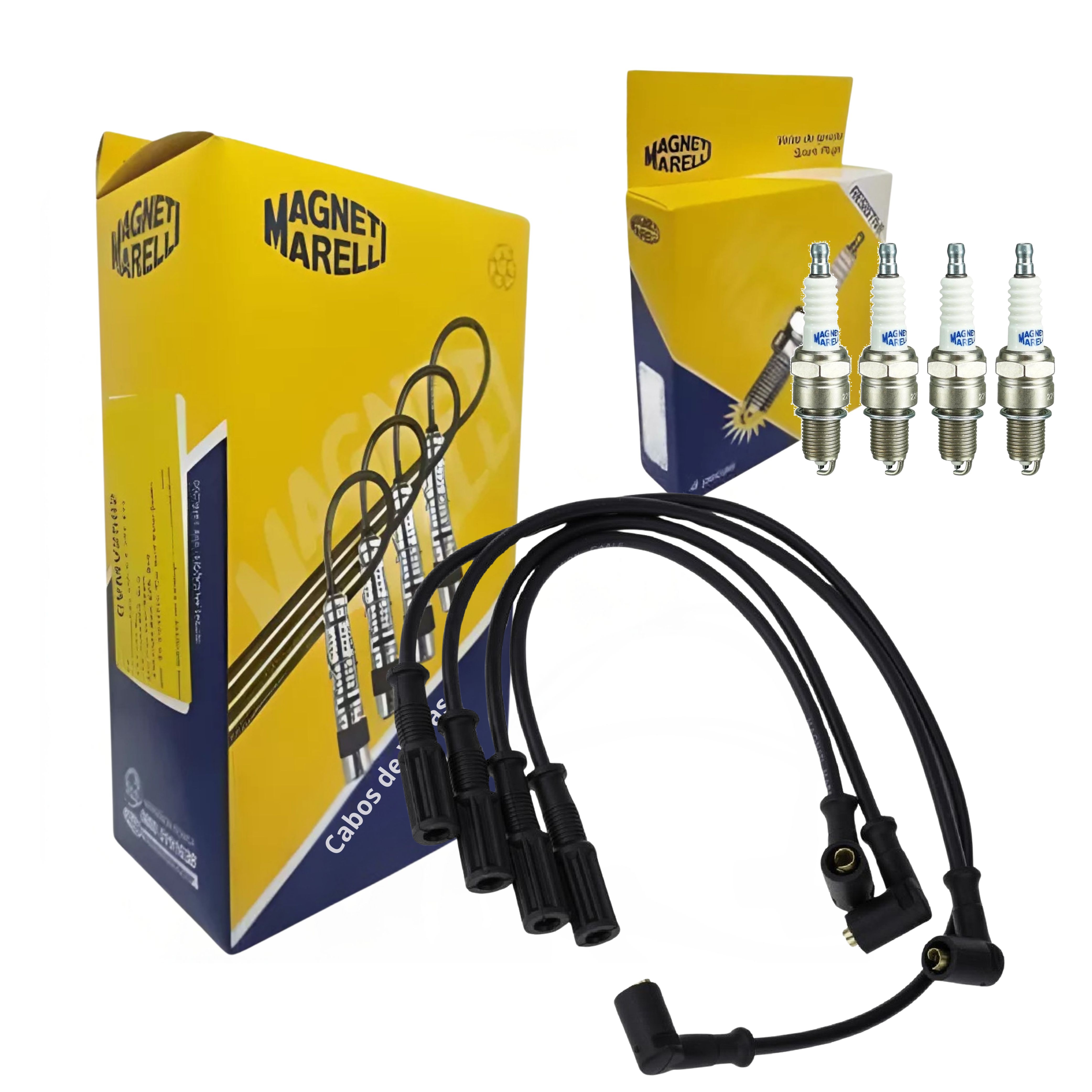 Kit Cabo e Vela de Ignição - Magneti Marelli - CVMT6002 / F6RFMM