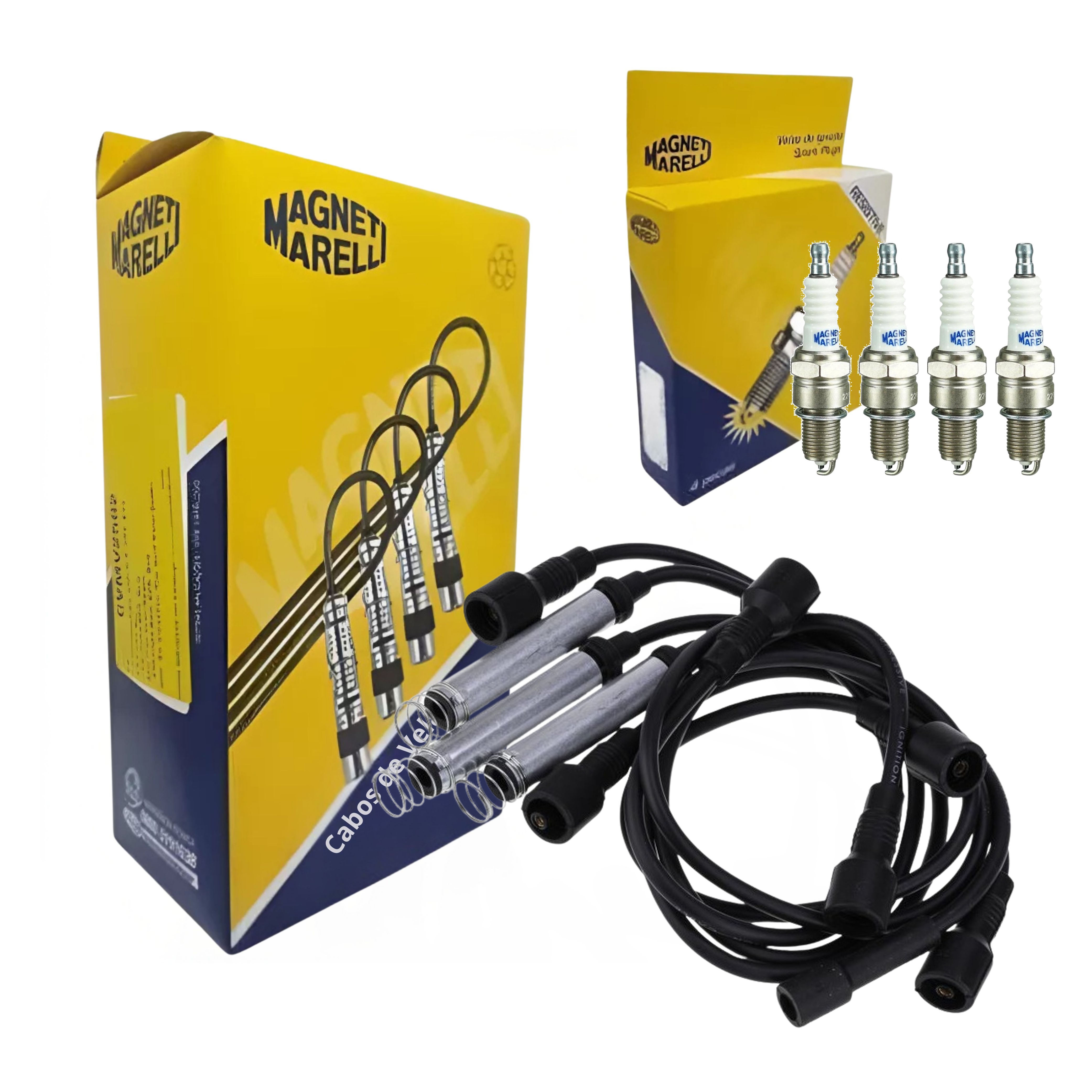 Kit Cabo e Vela de Ignição - Magneti Marelli - CVMG6702 / F6RFMM