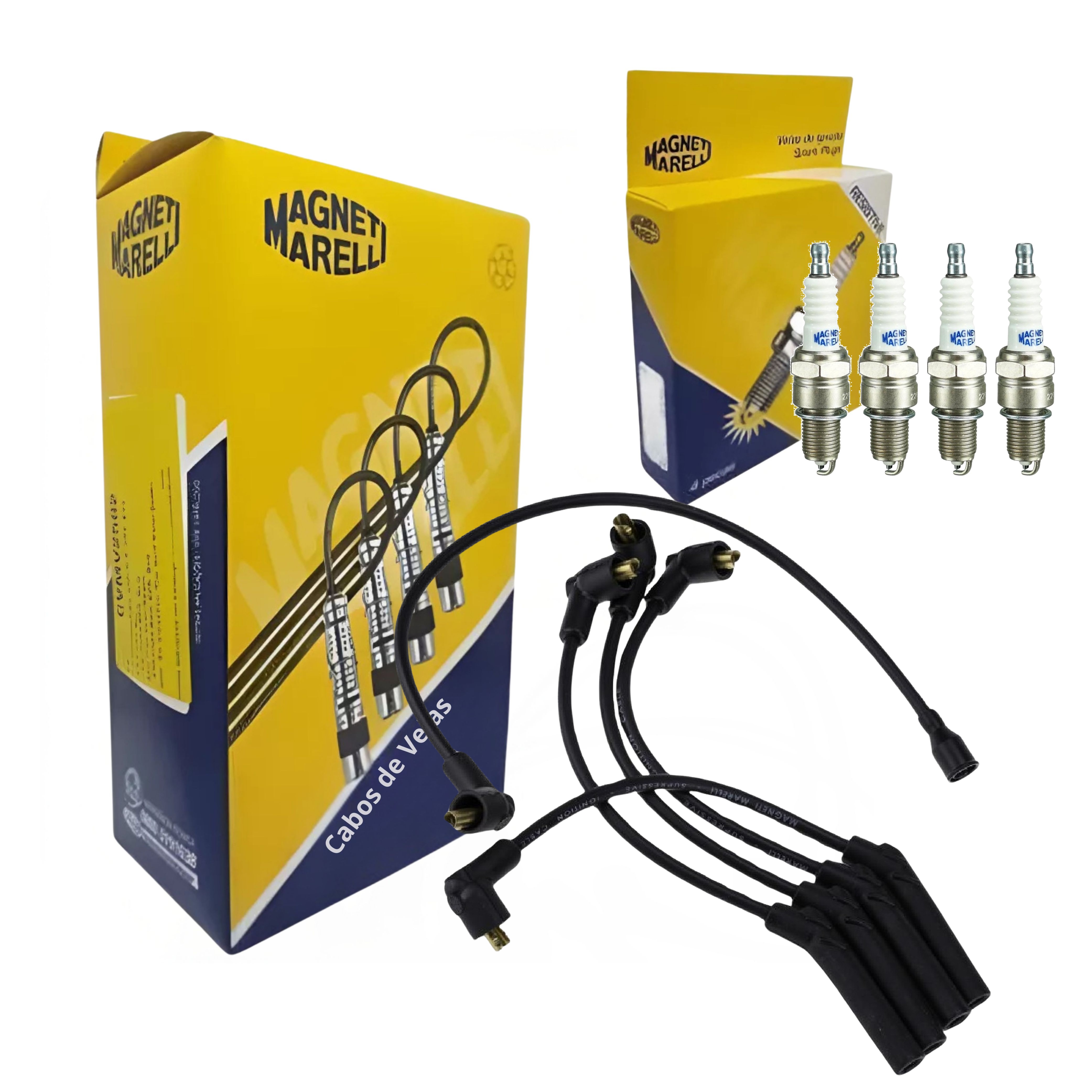 Kit Cabo e Vela de Ignição - Magneti Marelli - CVMF2902 / F6RFMM