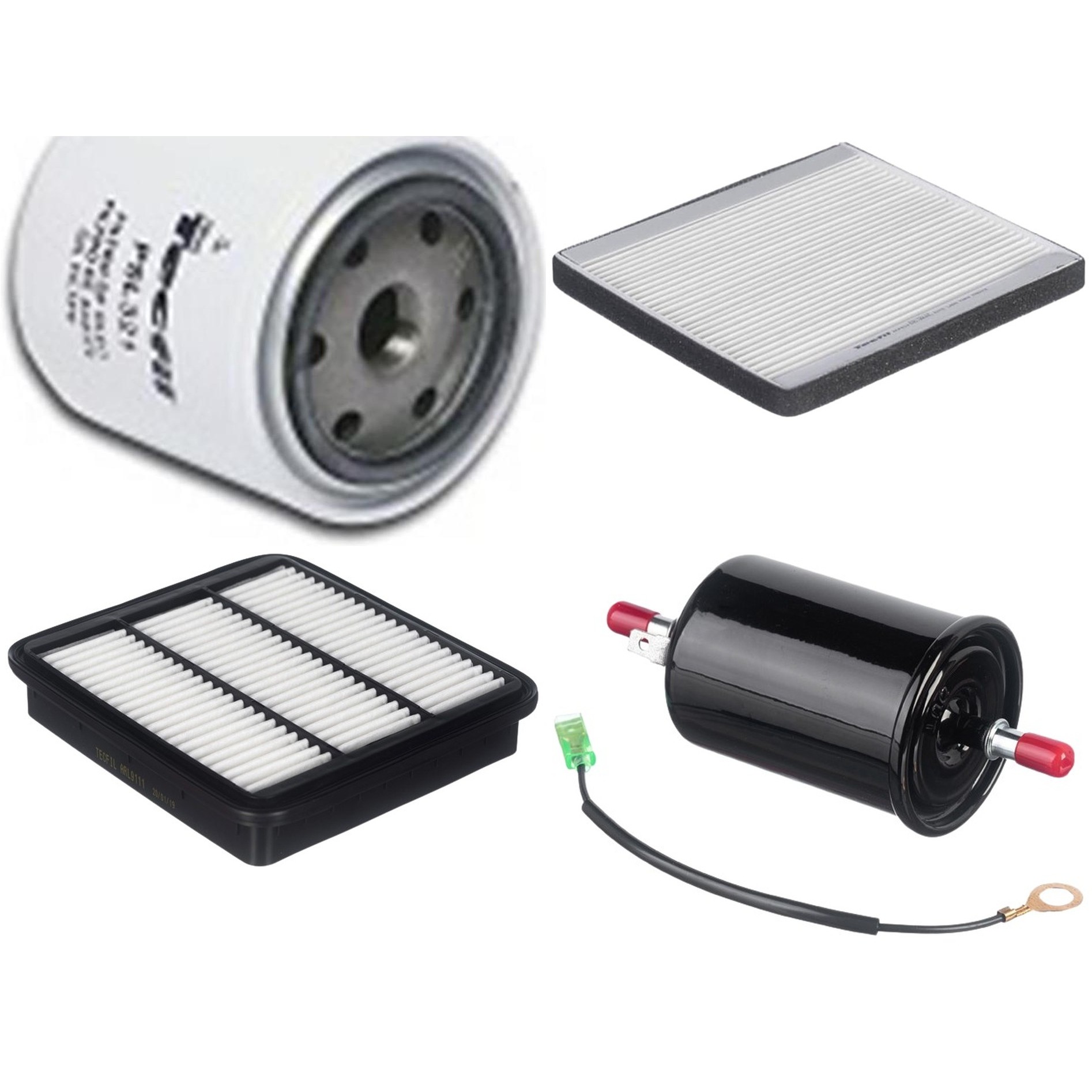 Kit Filtros de Ar do Motor, Óleo, Cabine e Combustível - Tecfil - ACP812 / ARL9111 / GI66 / PSL321