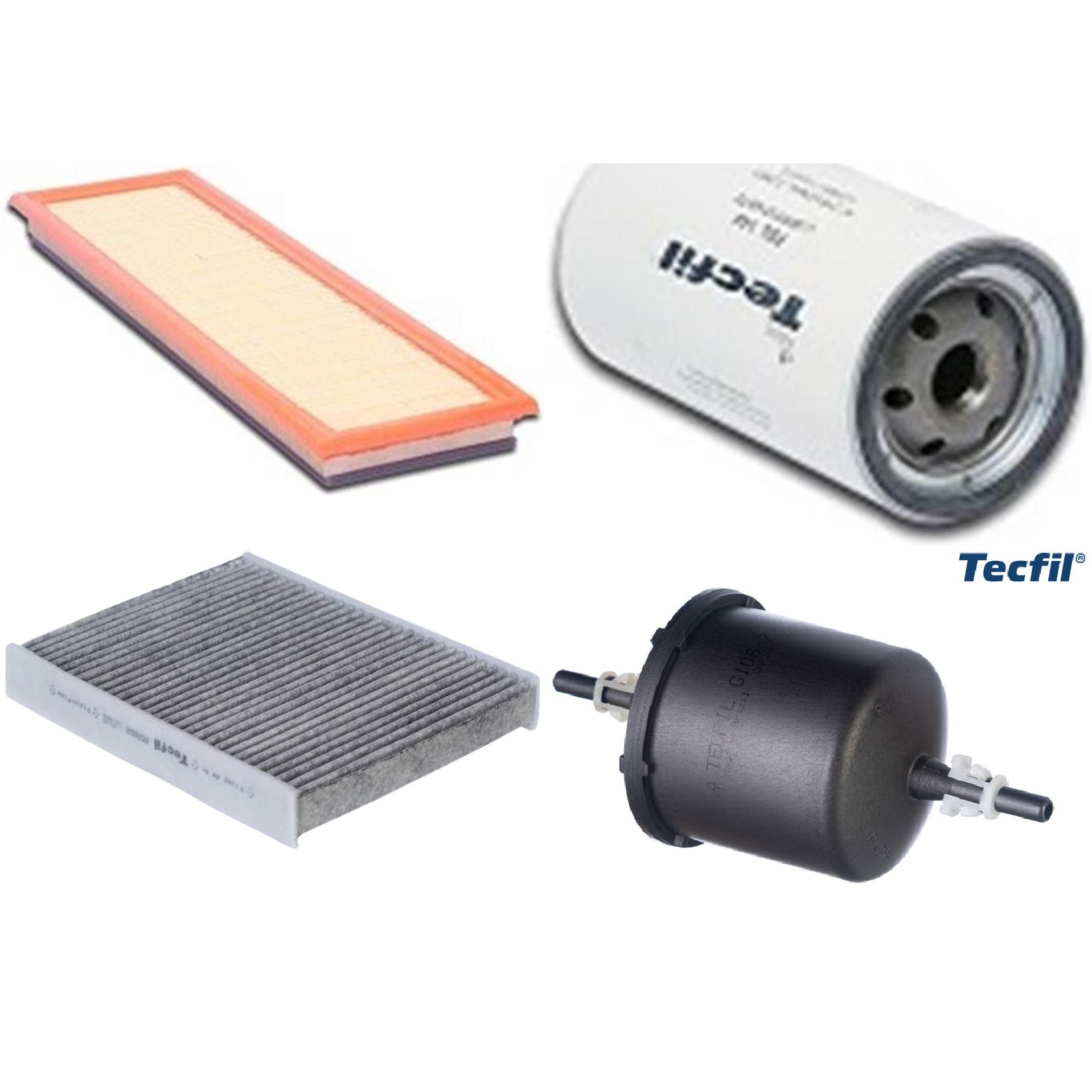 Kit Filtros de Ar do Motor, Óleo, Cabine e Combustível - Tecfil - ACA202 / ARL9608 / GI06/7 / PSL144
