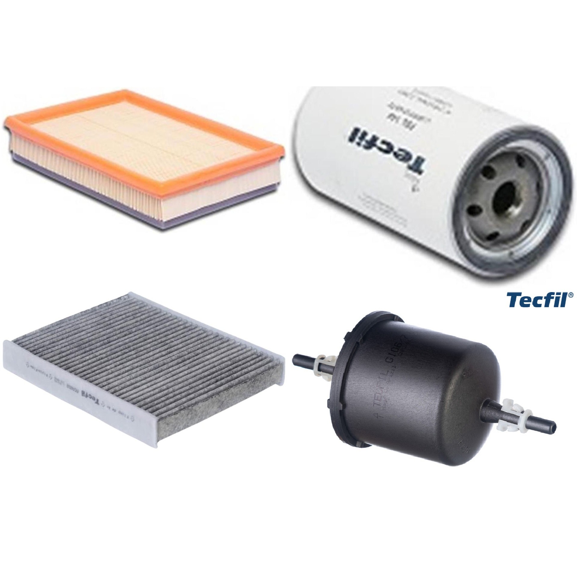 Kit Filtros de Ar do Motor, Óleo, Cabine e Combustível - Tecfil - ACA202 / ARL9603 / GI06/7 / PSL144